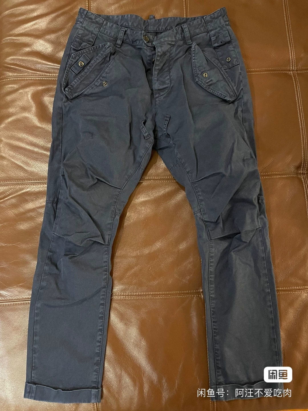 Dsquared2 Blue Biker Pants