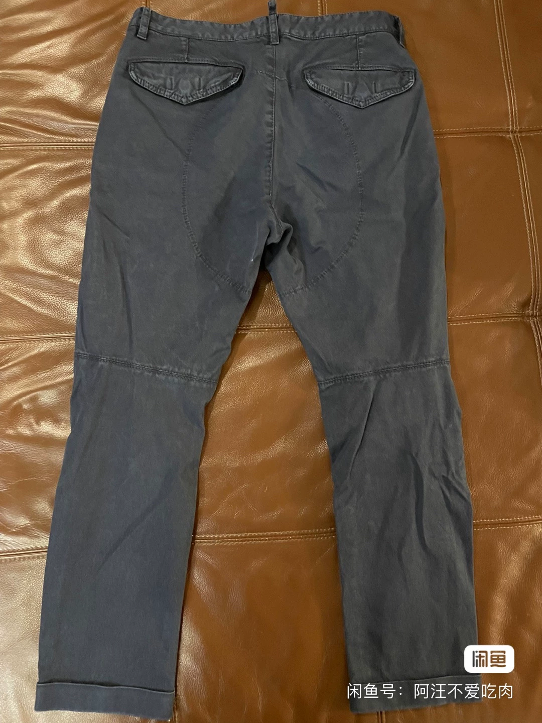 Dsquared2 Blue Biker Pants — front