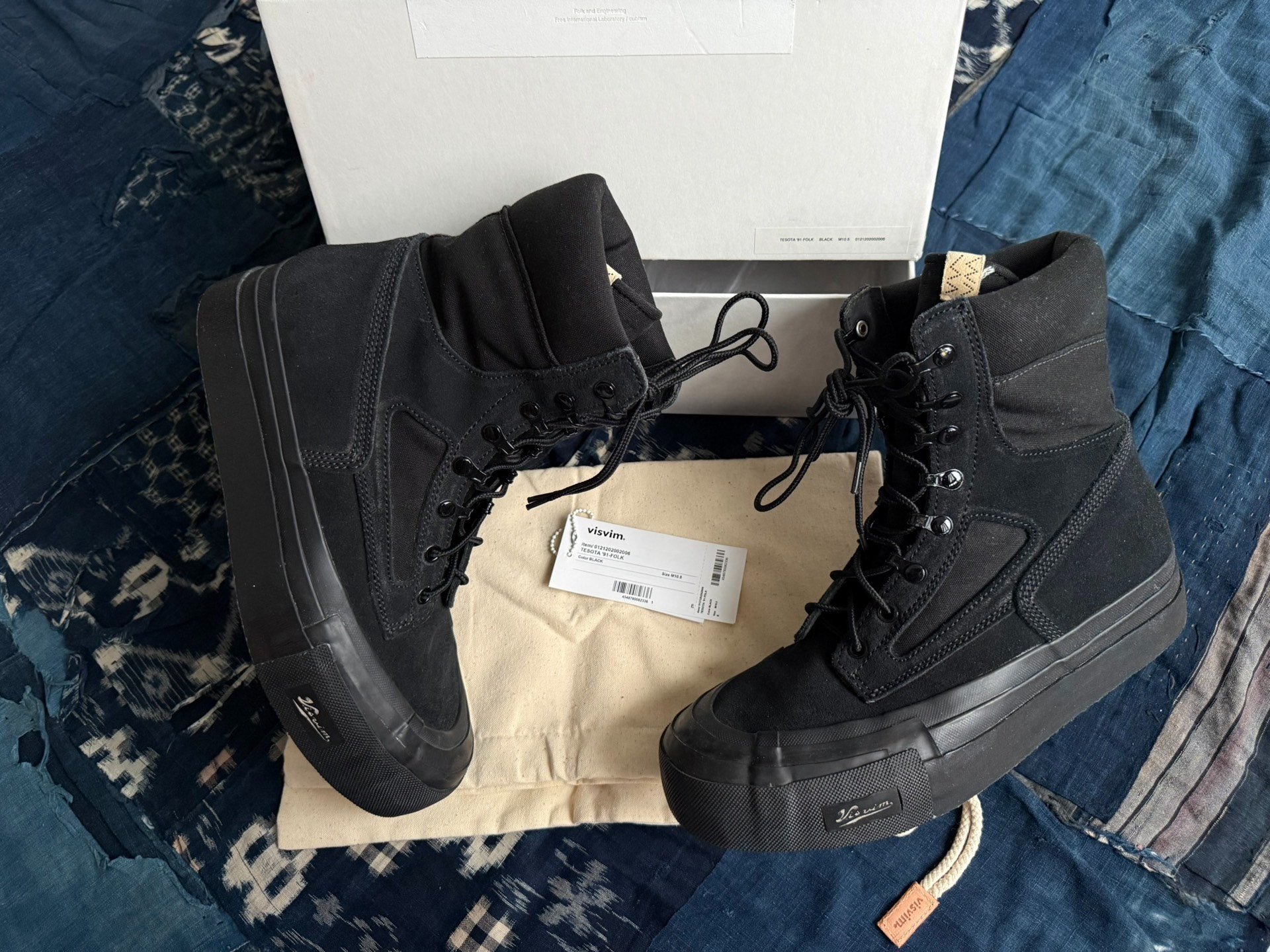 VISVIM 21AW TESOTA 91 FOLK High-Top Military Boots