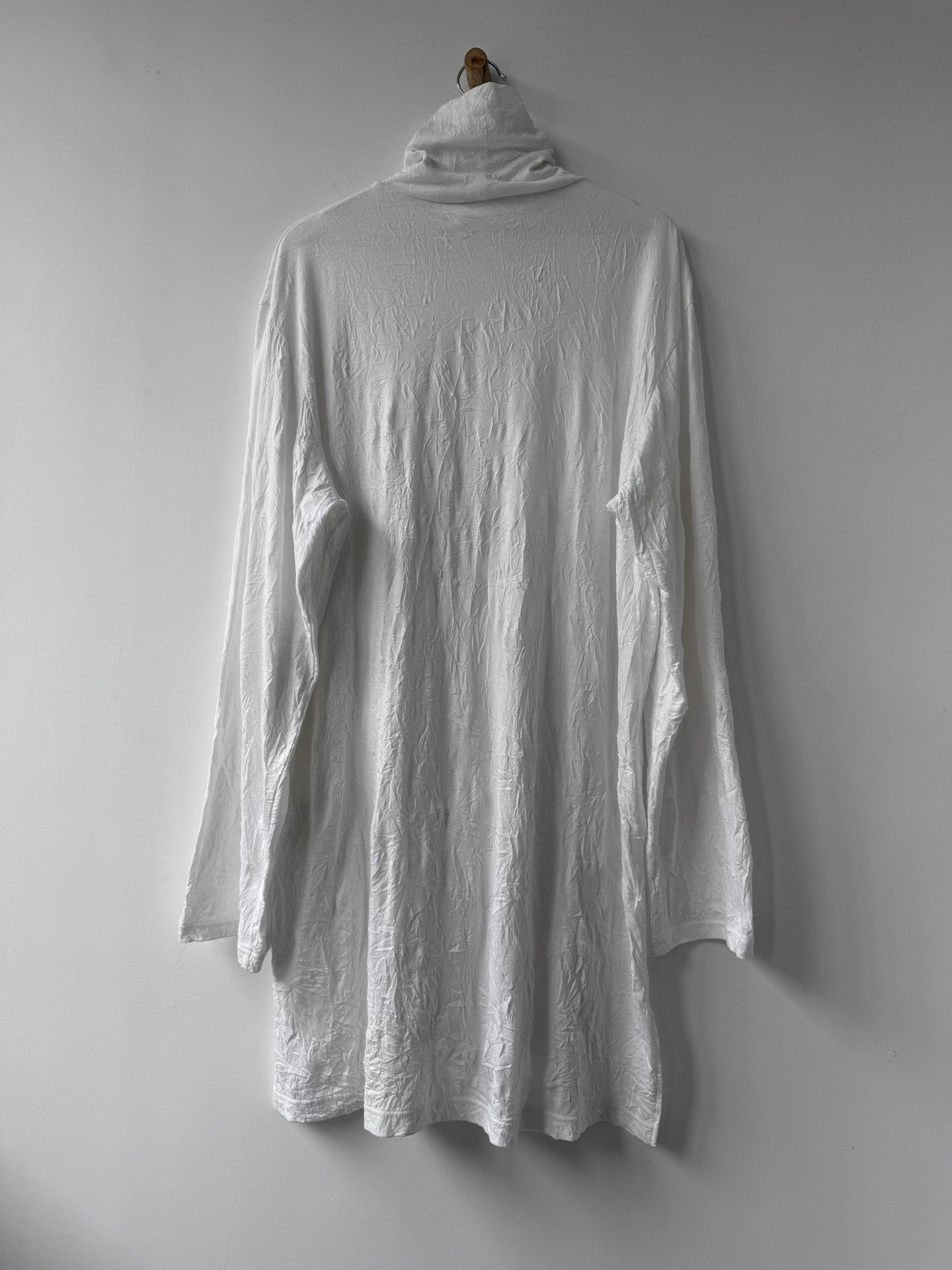 Yohji Yamamoto GroundY Pleated Cowl Neck Top — back