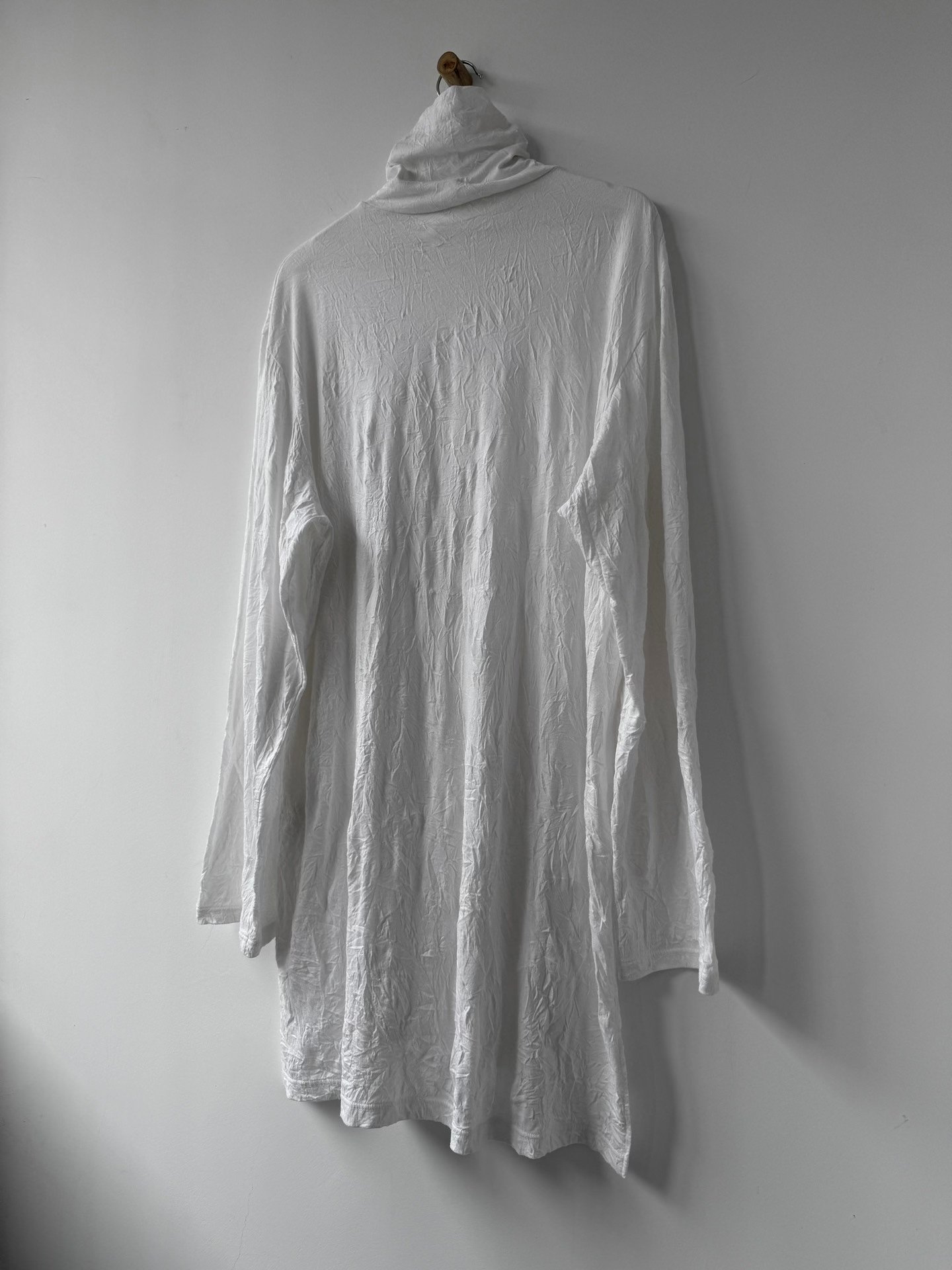 Yohji Yamamoto GroundY Pleated Cowl Neck Top — label