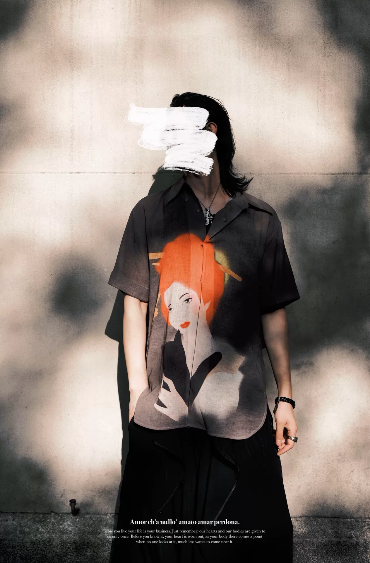 Yohji Yamamoto 02ss Showa Actress Shirt — back