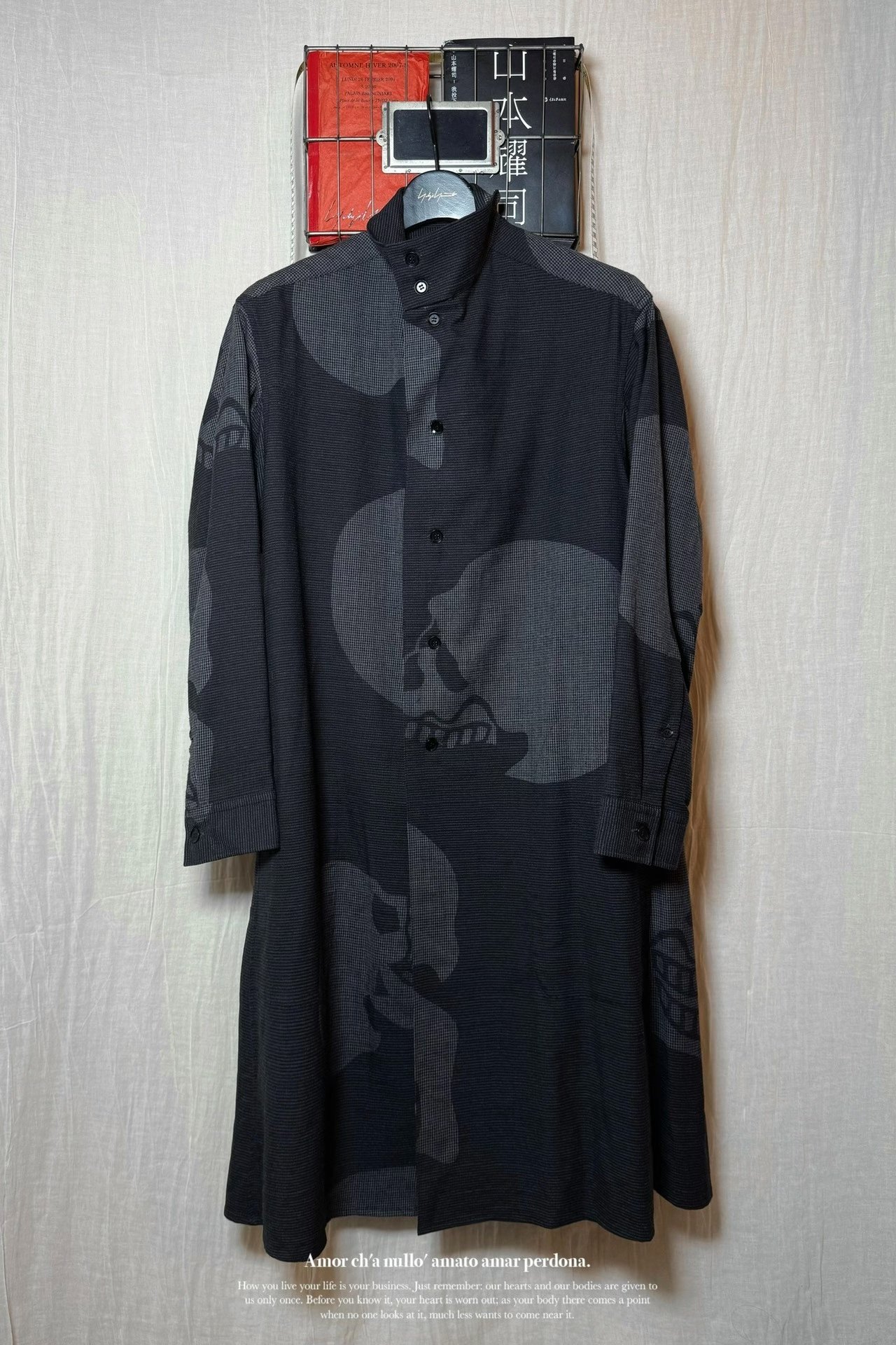 Yohji Yamamoto 2014AW Skeleton Shirt Coat — front