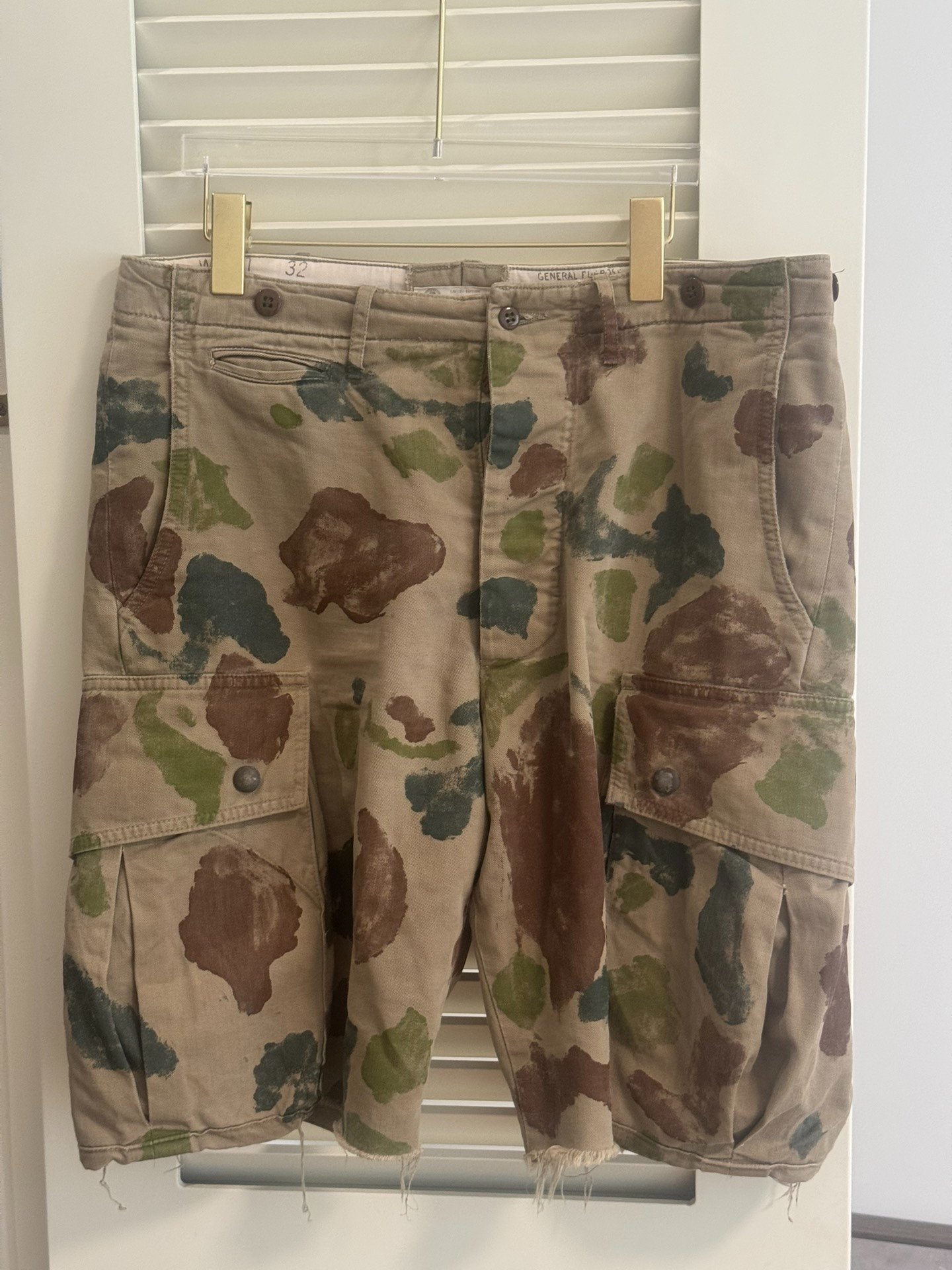 RRL Hand-Painted Camo Limited Edition Shorts