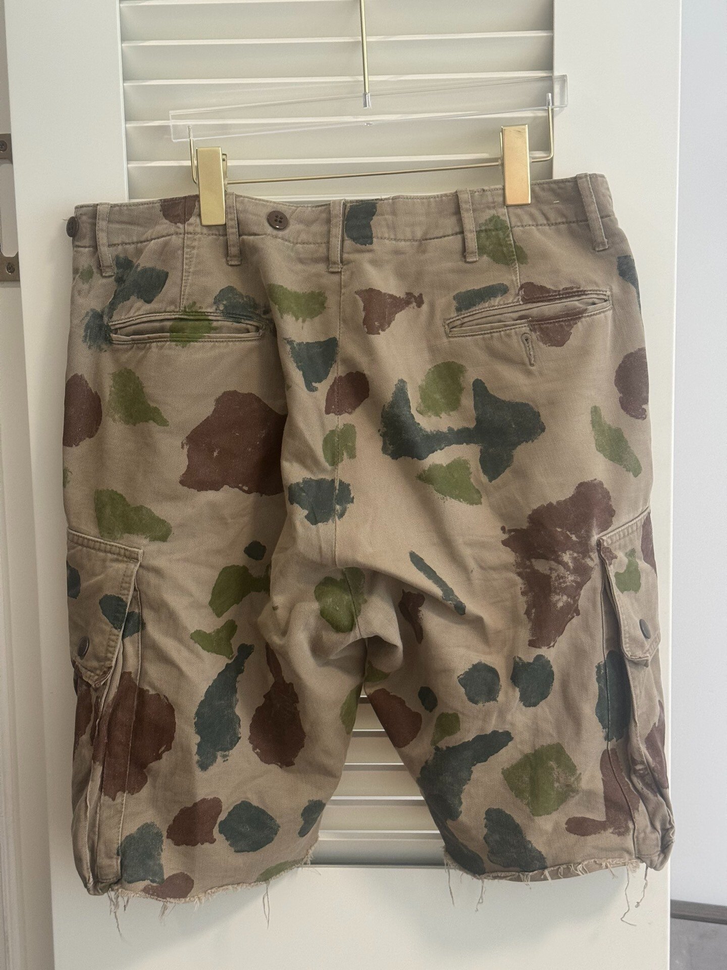 RRL Hand-Painted Camo Limited Edition Shorts — front