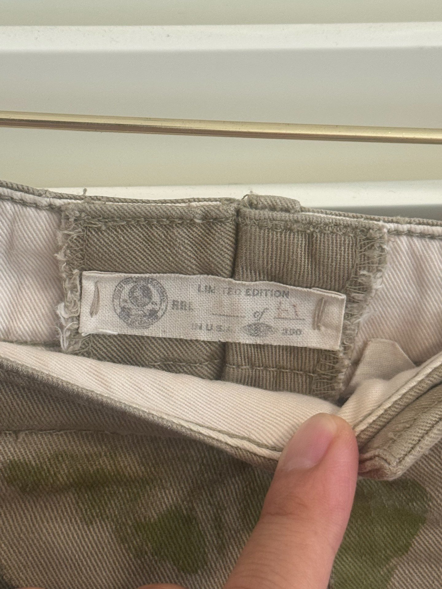 RRL Hand-Painted Camo Limited Edition Shorts — back