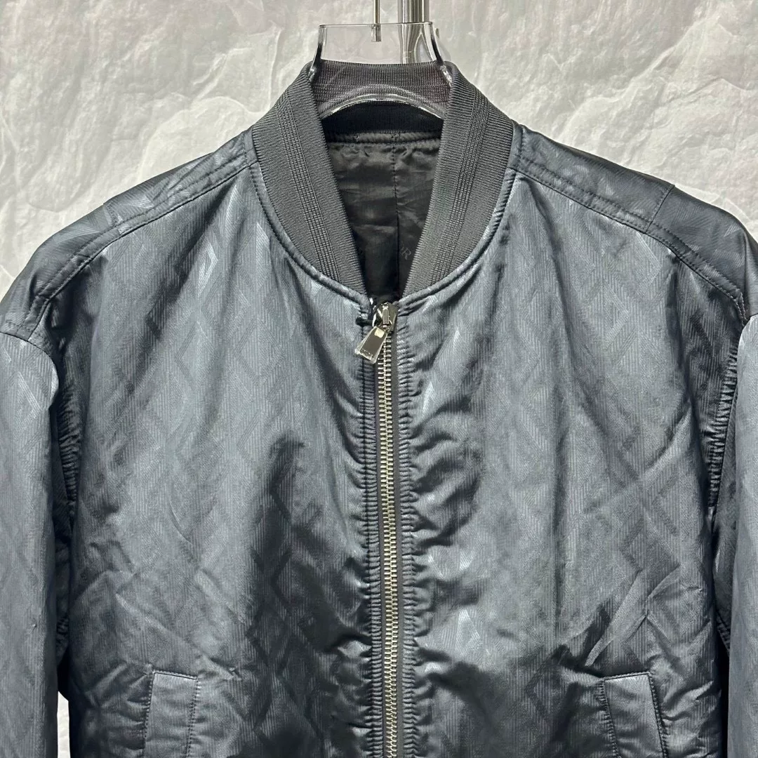 Dior Dark Diamond Quilted Flight Jacket — front