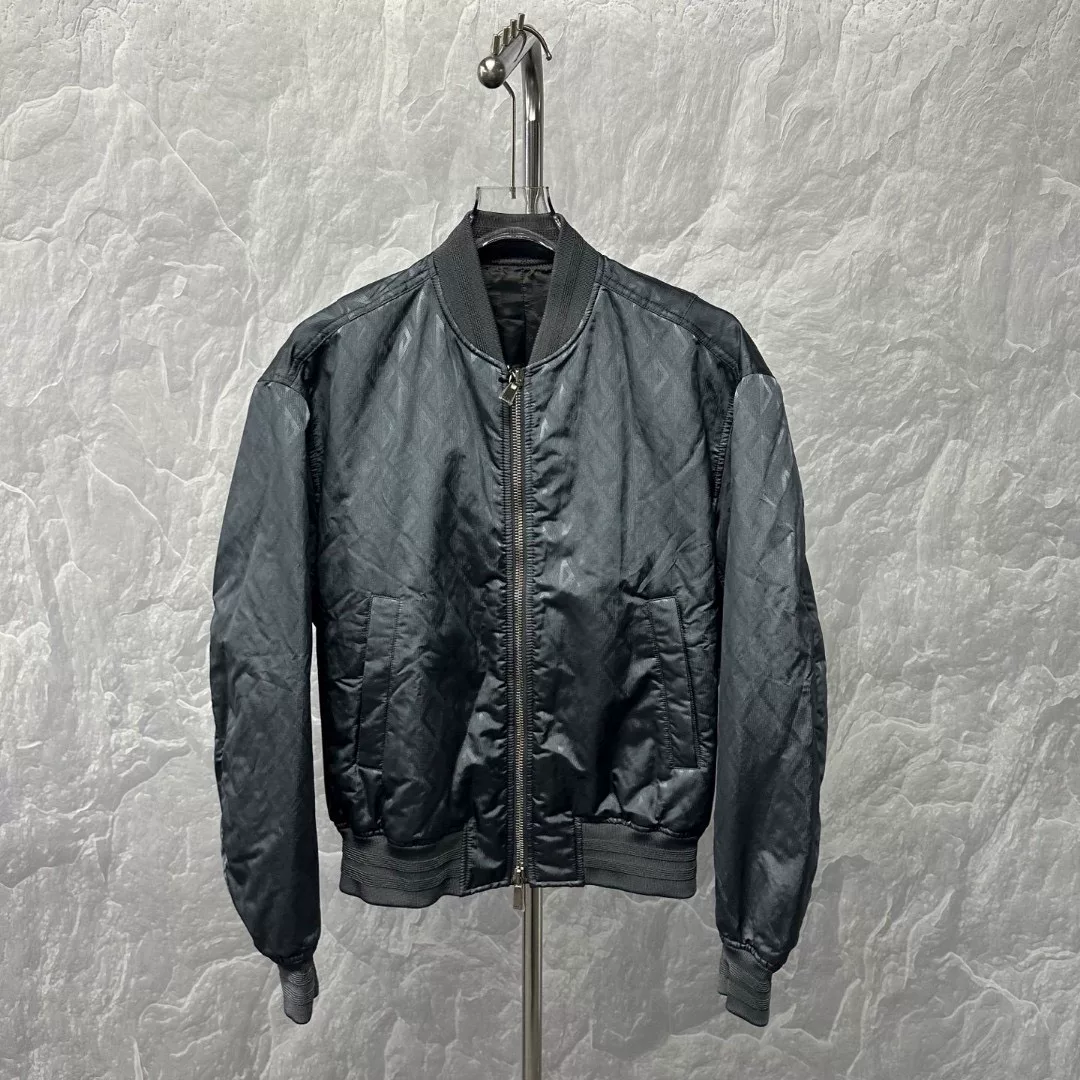 Dior Dark Diamond Quilted Flight Jacket