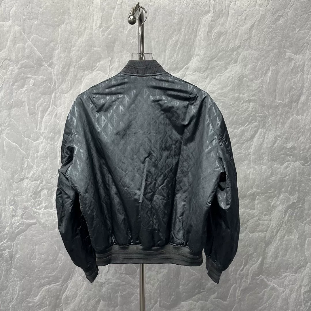 Dior Dark Diamond Quilted Flight Jacket — back