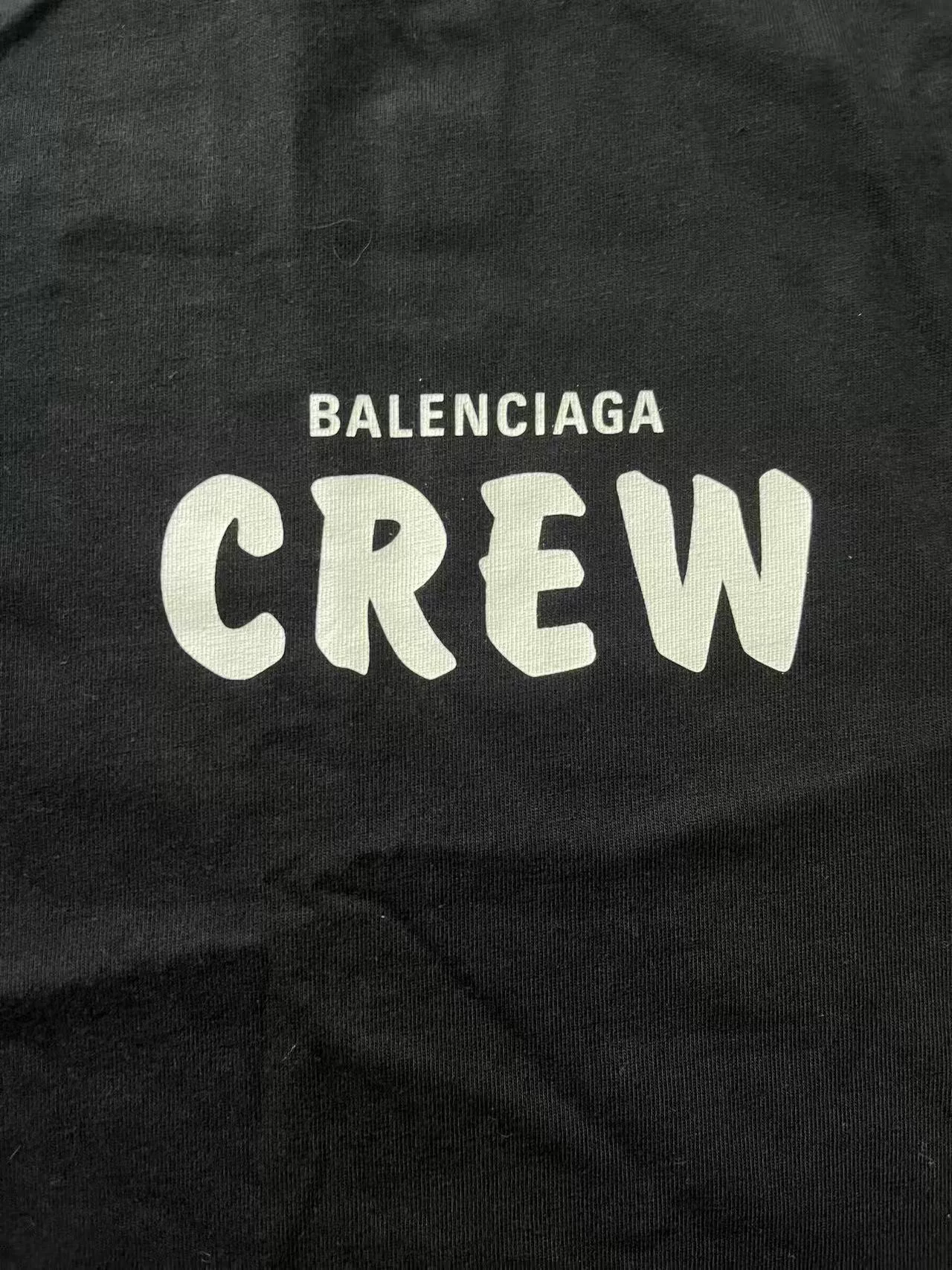 Balenciaga 'BALENCIAGA CREW' Loose T-Shirt — detail