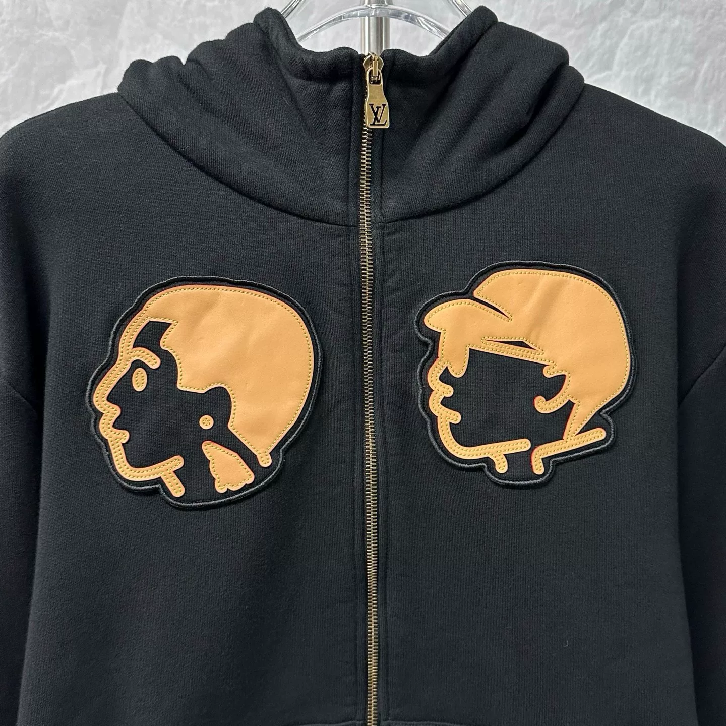 Louis Vuitton Nigo FW25 Cartoon Portrait Hooded Jacket — front