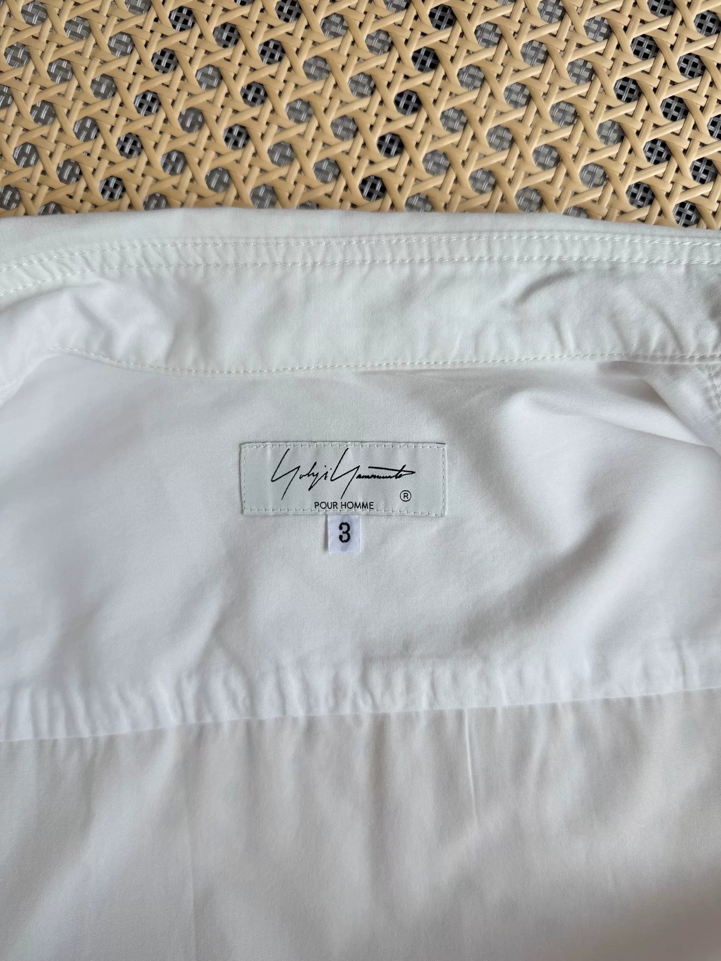 Yohji Yamamoto 2021SS Pour Homme Shirt — label