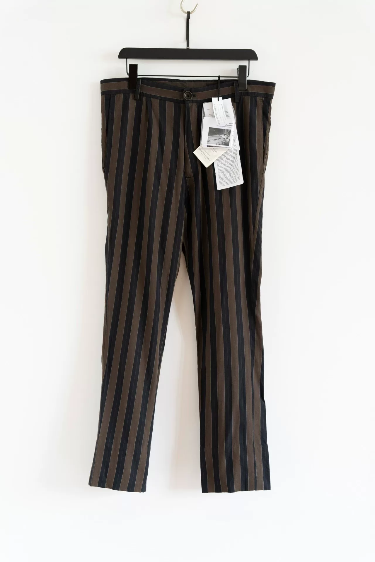Geoffrey B.Small Silk Wool Striped Pants