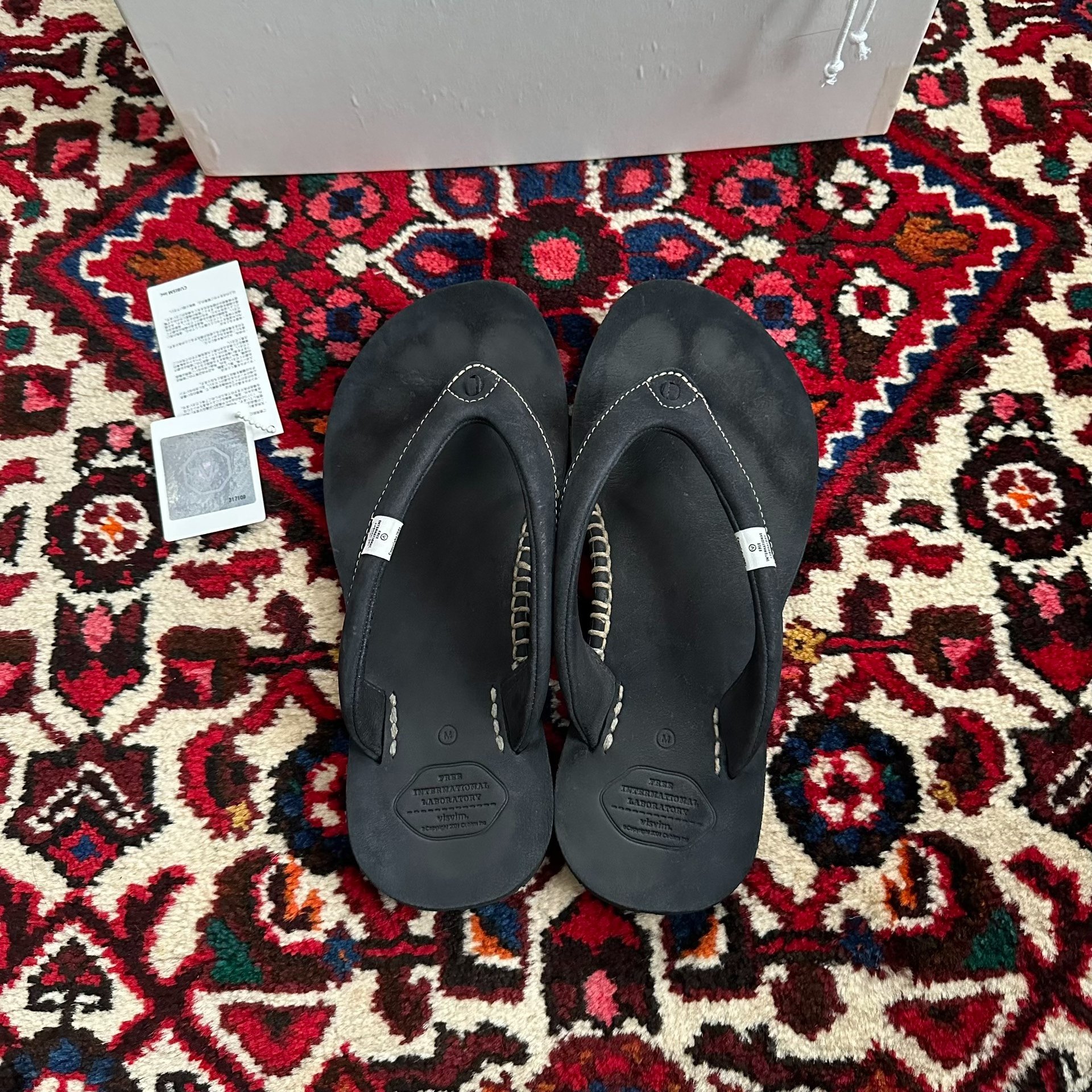 visvim 10ss Lama Sandal Folk Slippers M — back