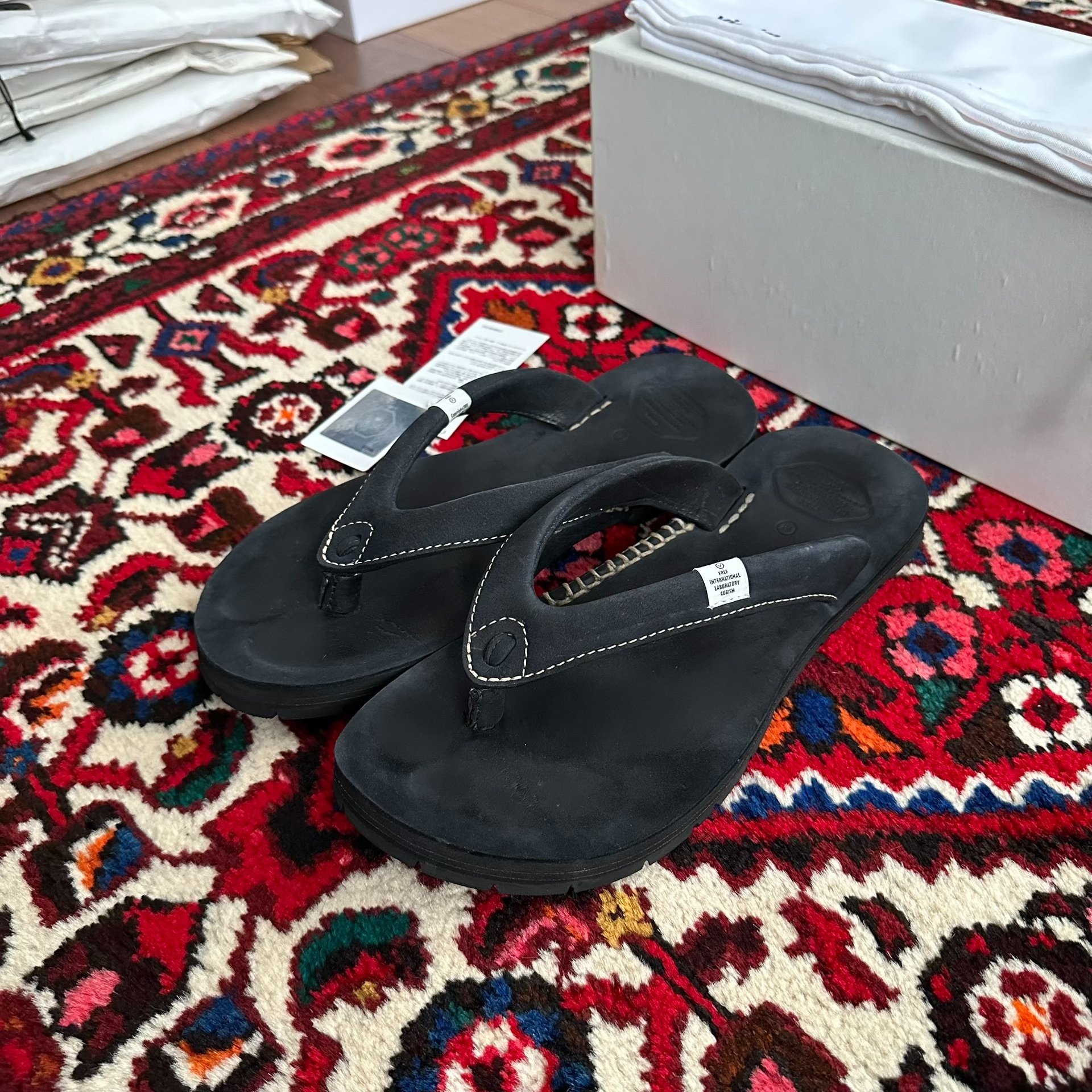 visvim 10ss Lama Sandal Folk Slippers M — front