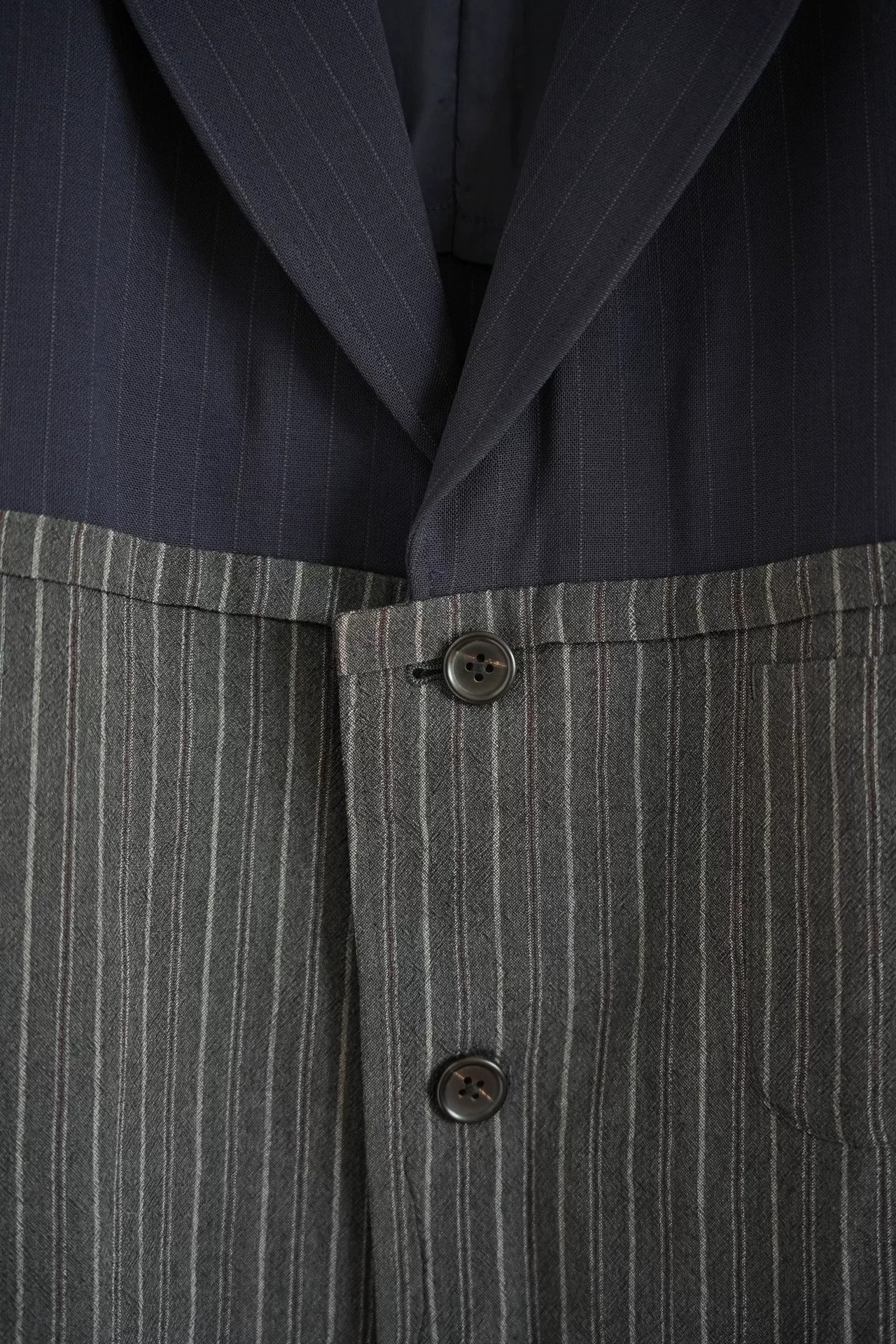 Yohji Yamamoto 94SS Striped Wool Blazer — back