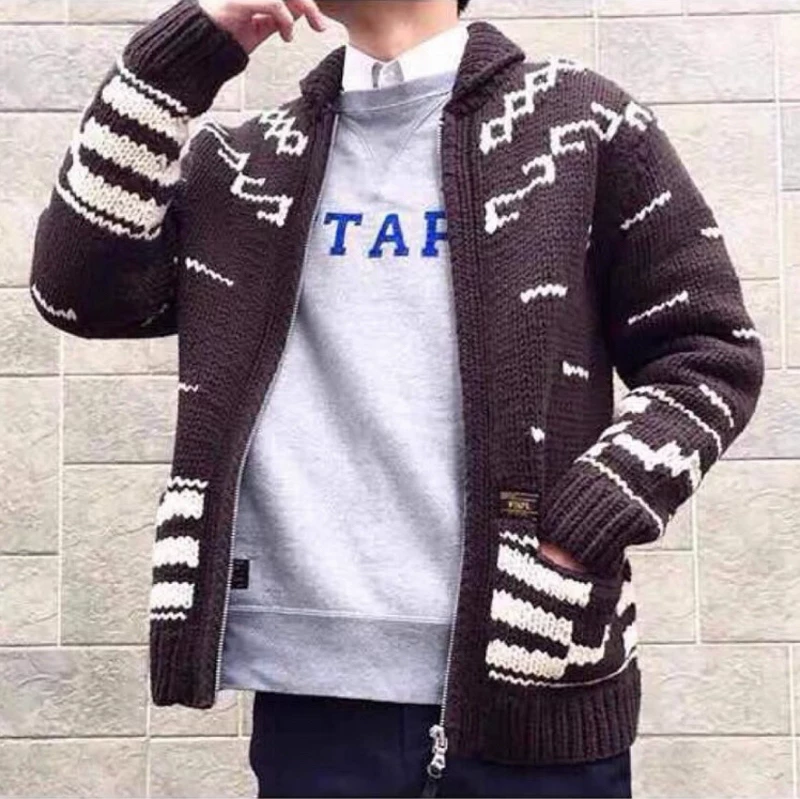 WTAPS Cowichan Wool Sweater 14AW — front