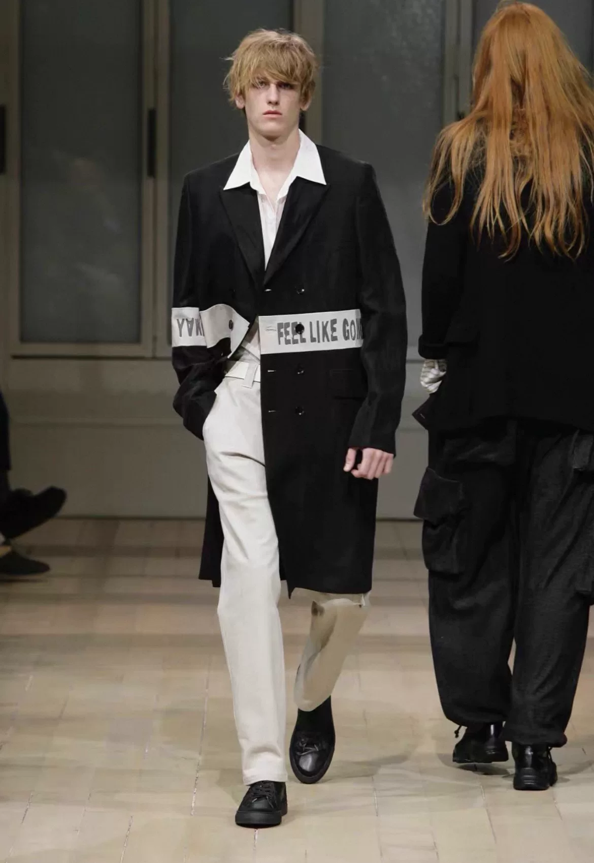Yohji Yamamoto 22AW FEEL LIKE GOING Coat — label