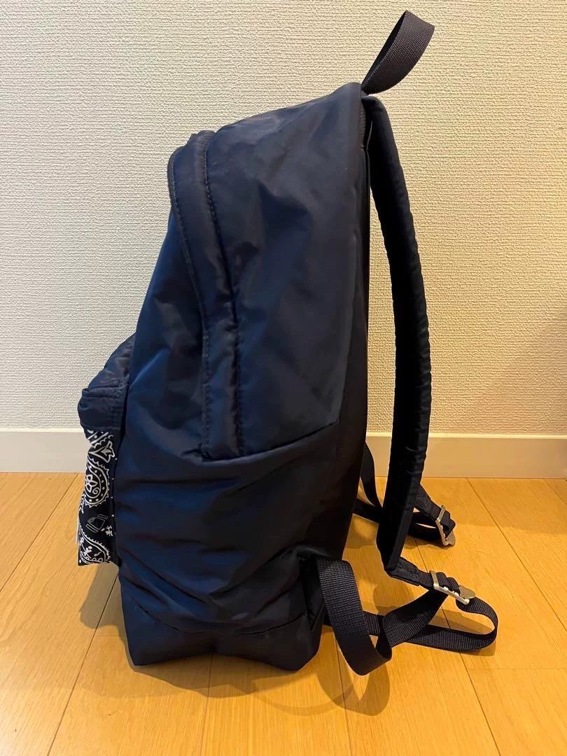 Porter x END. Dark Blue Paisley Backpack — front