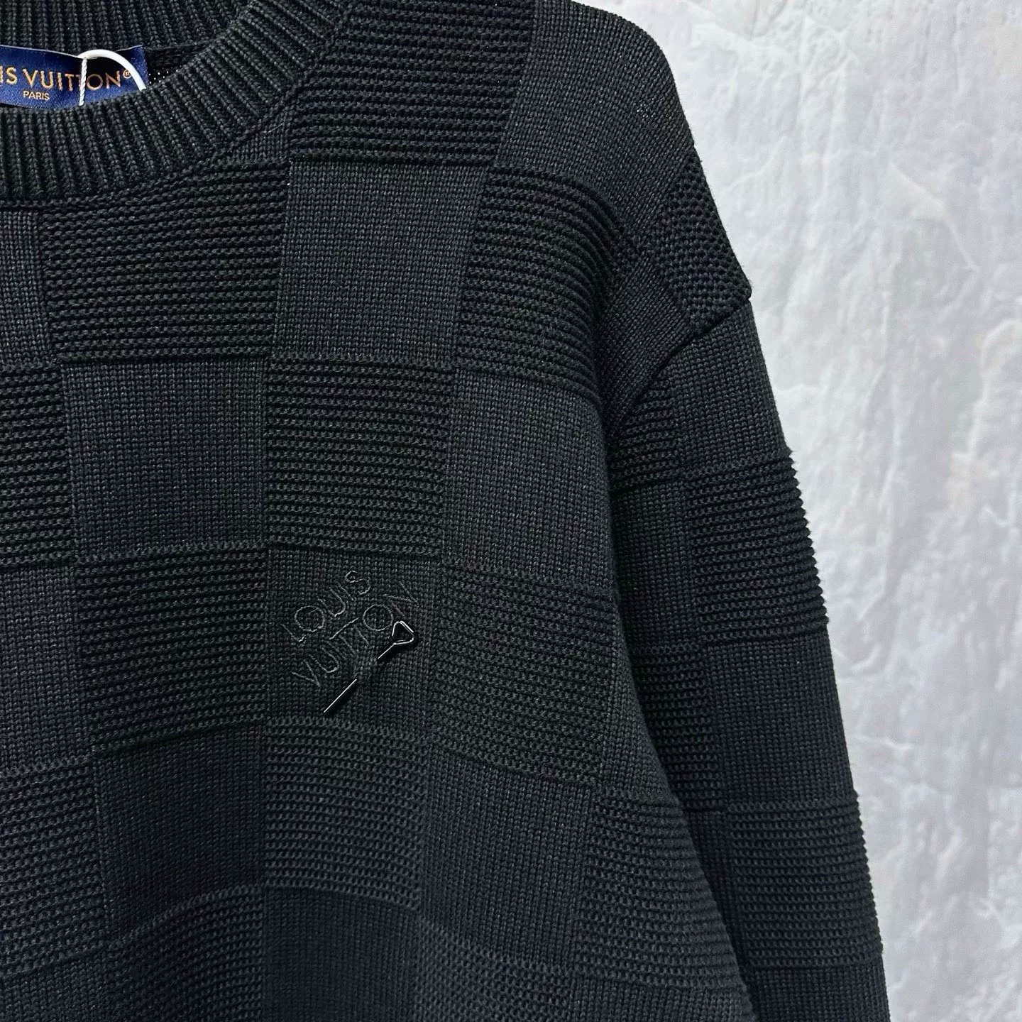 Louis Vuitton SS24 Checkerboard Sweater XL — detail