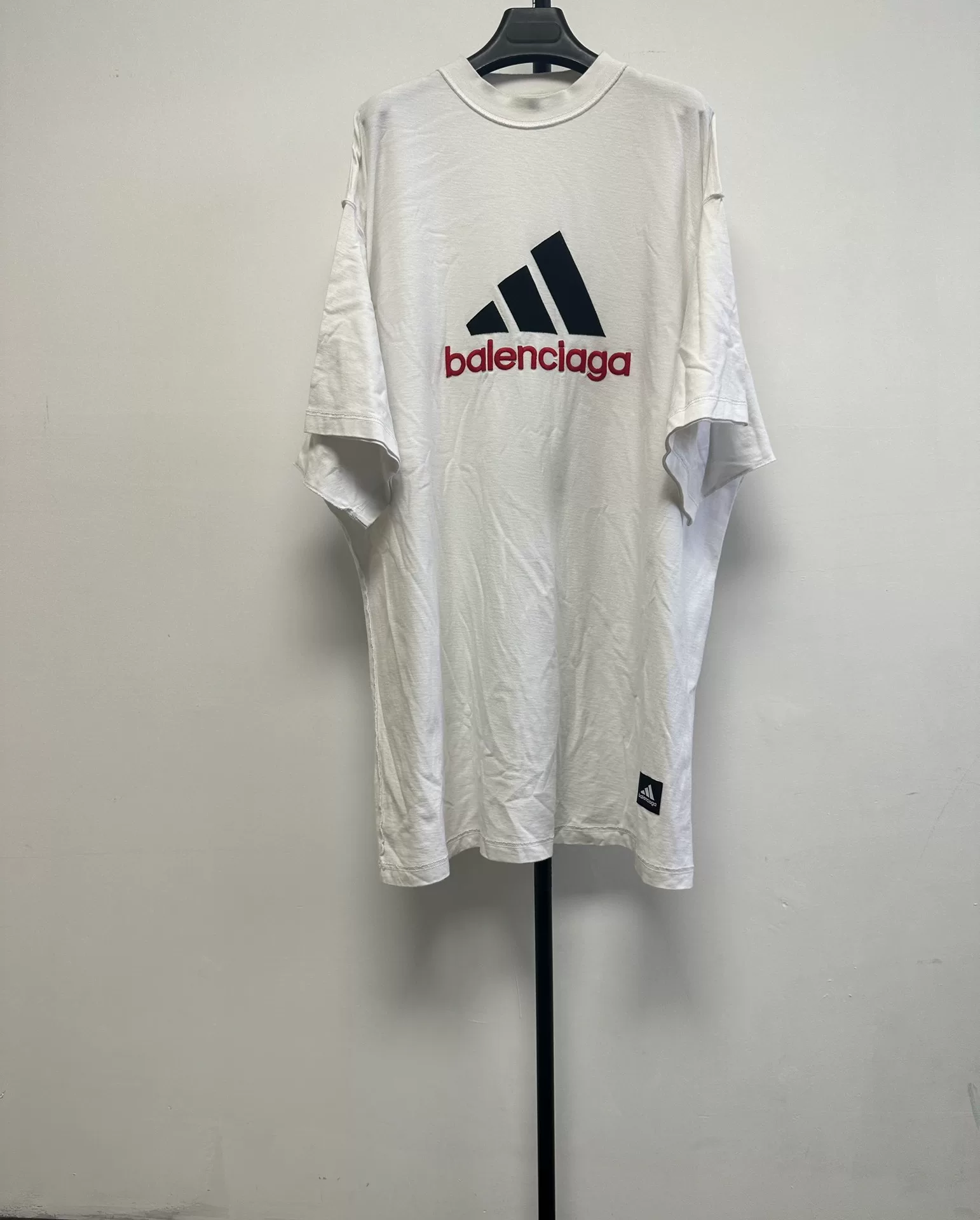 Adidas x Balenciaga Embroidered Cotton T-Shirt