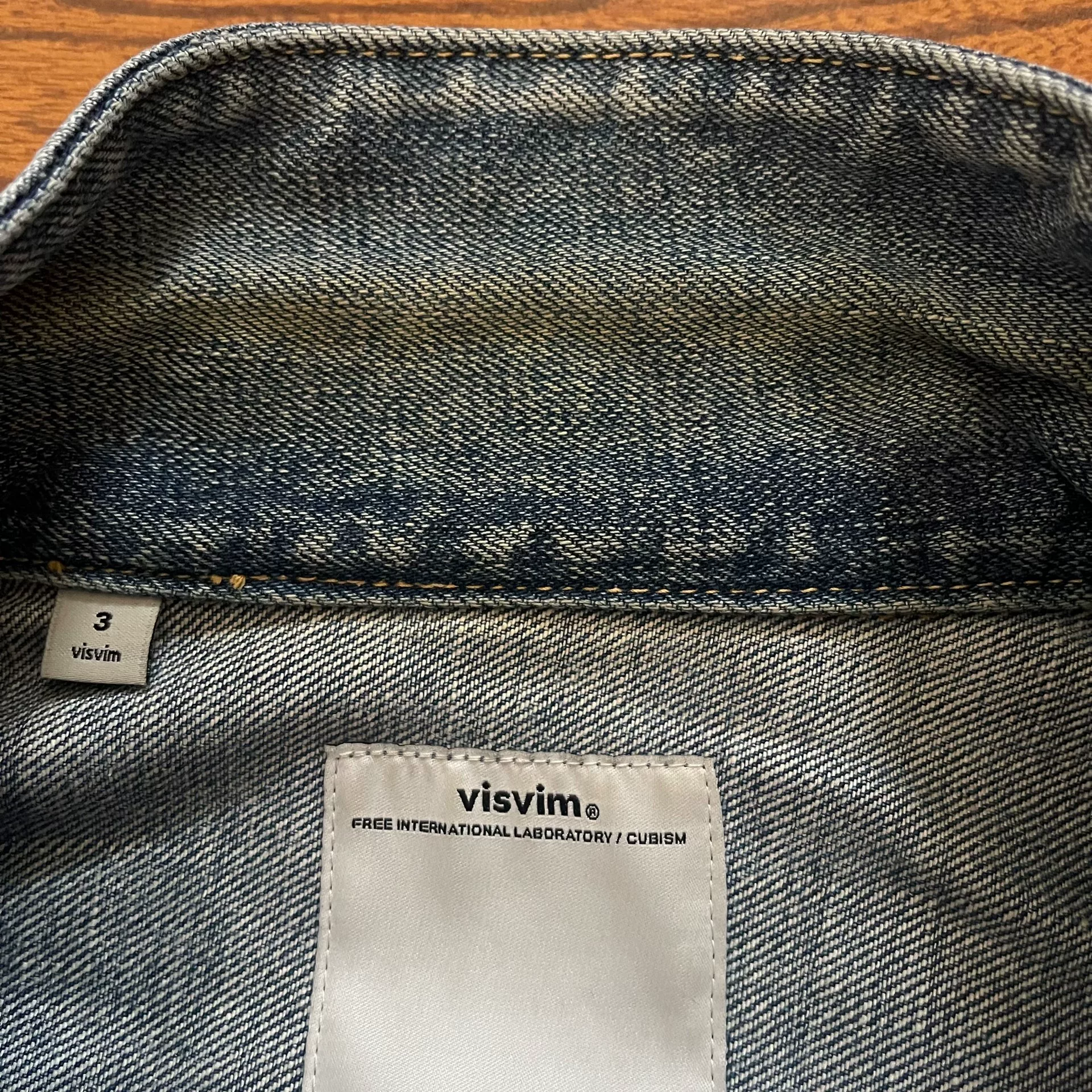 Visvim 16AW 101 Chore Damaged Jacket — label