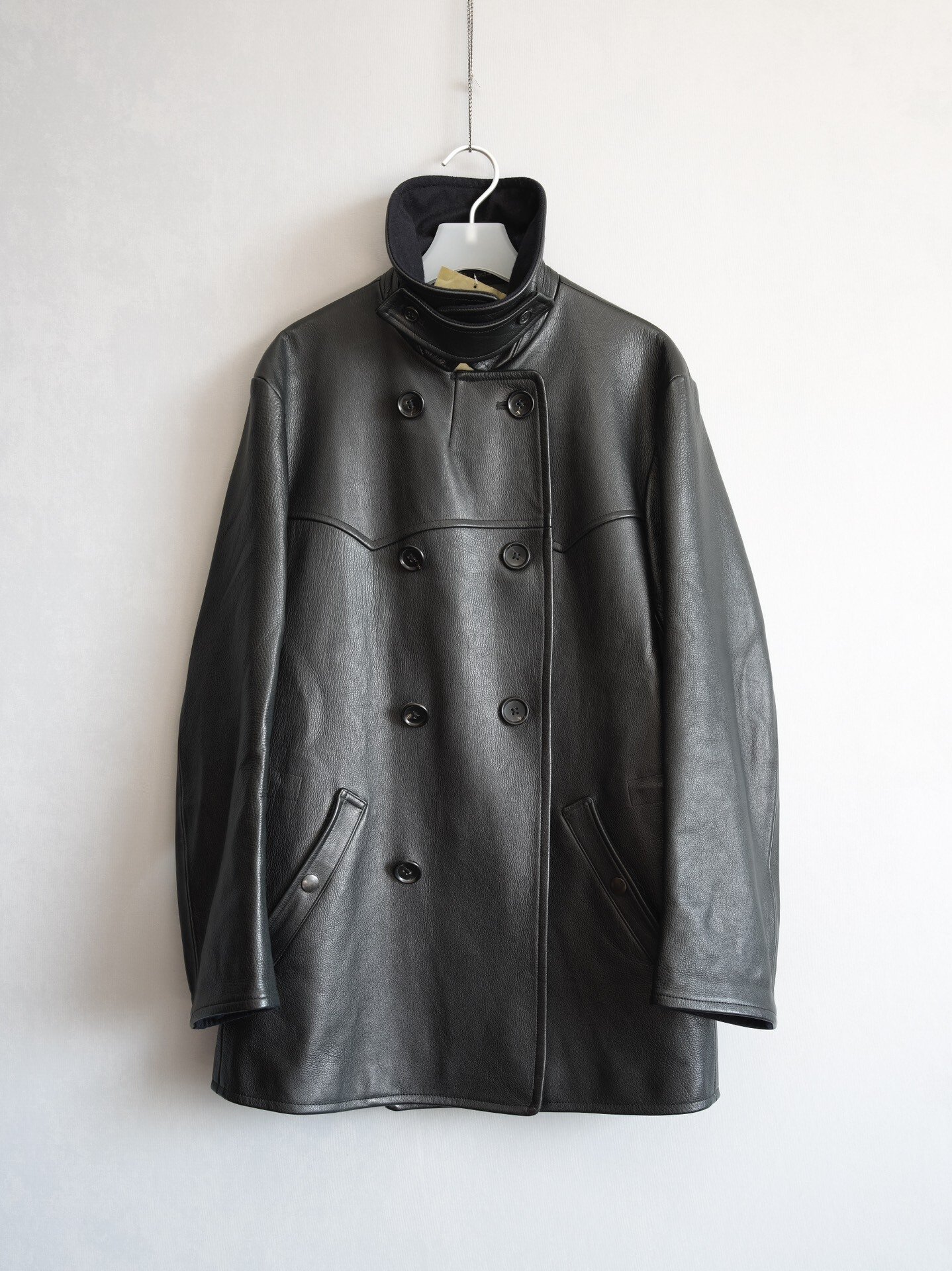 Yohji Yamamoto 22AW Double-Breasted Cowhide Jacket — front