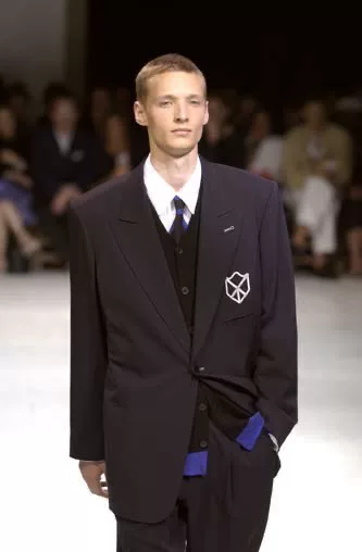 Yohji Yamamoto 03SS Embroidered Wool Jacket — detail