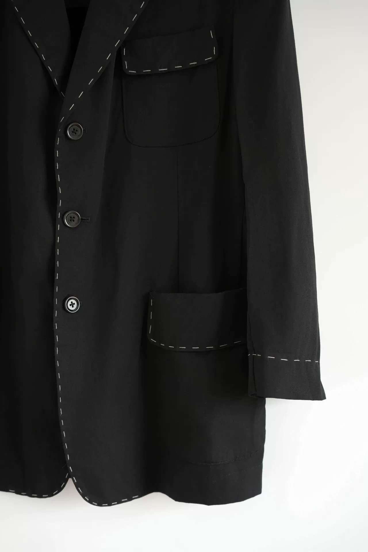 Yohji Yamamoto 2003 AW Hand-Stitched Blazer — label