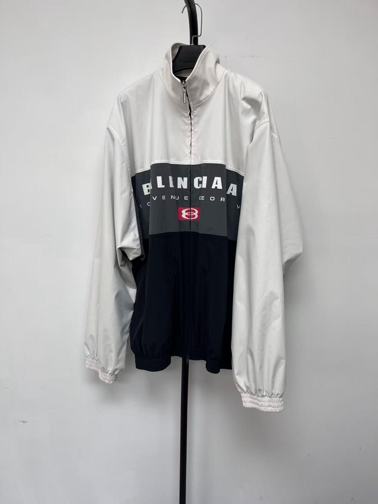Balenciaga Color-Blocked High-Neck Jacket
