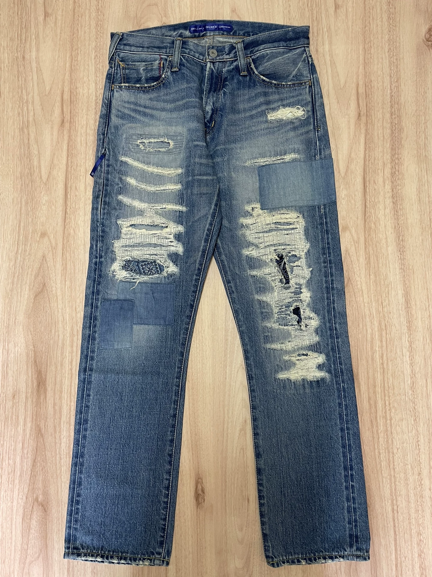 Vanquish Fragment Distressed Denim Jeans