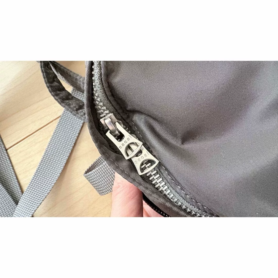 Porter Sacai Small Backpack Shoulder Bag — label