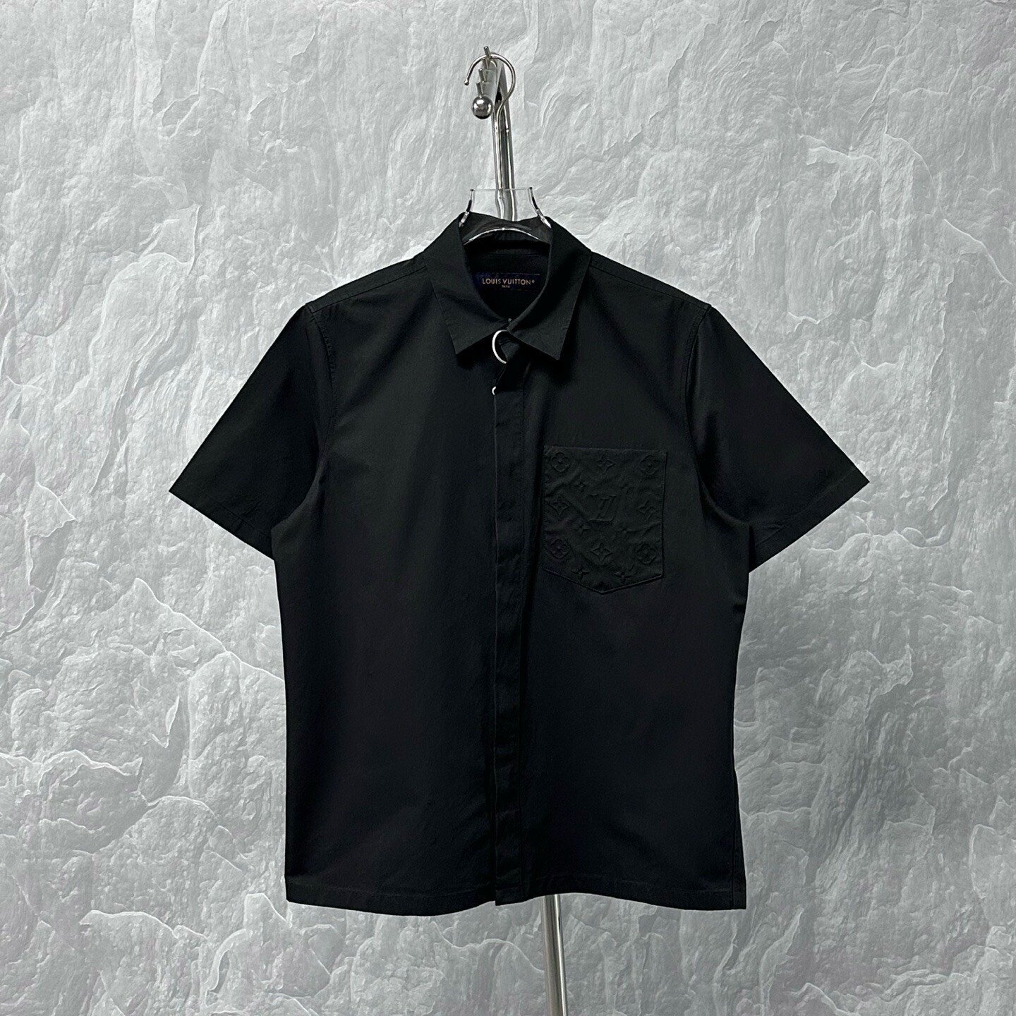 Louis Vuitton FW26 Embossed Pocket Short-Sleeve Shirt