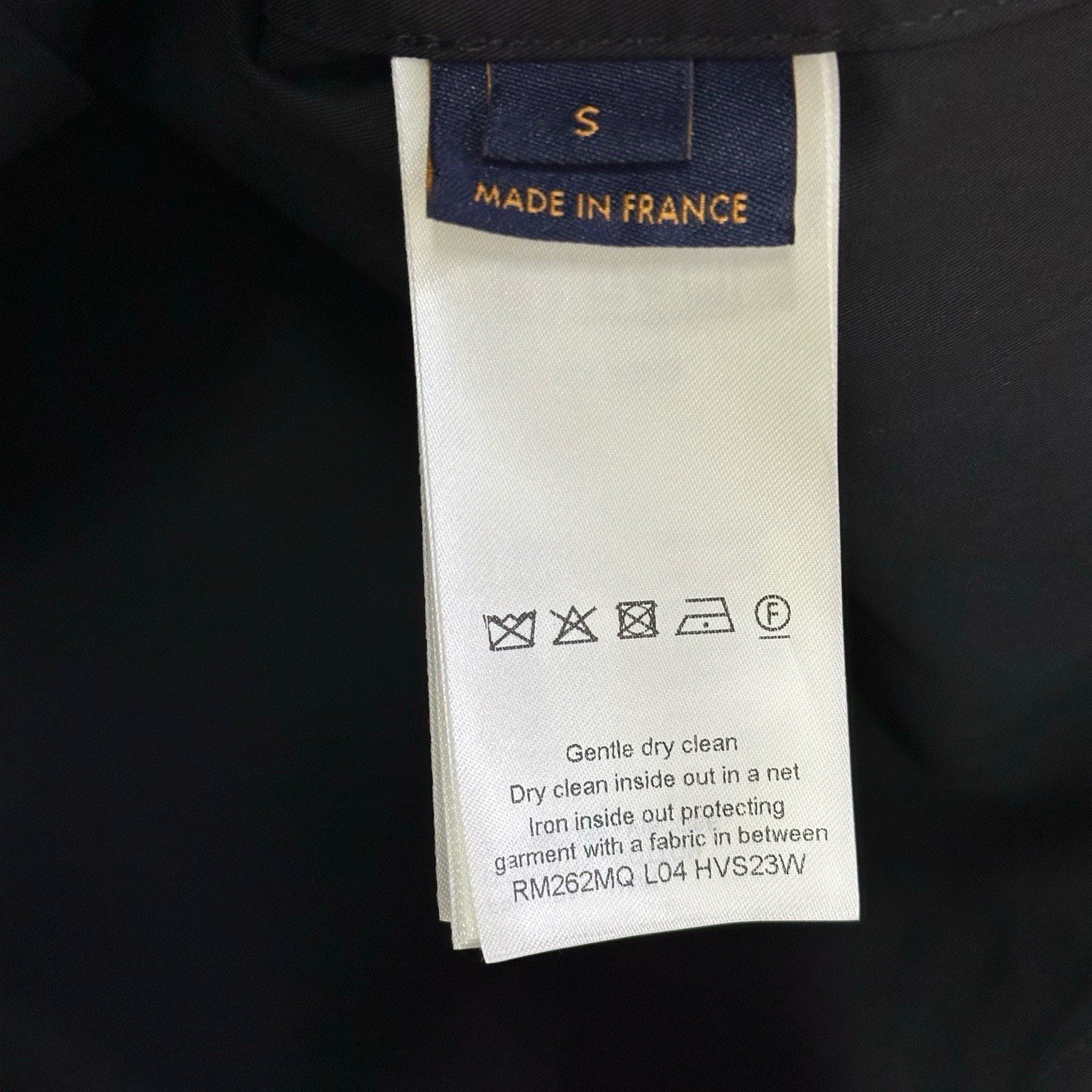 Louis Vuitton FW26 Embossed Pocket Short-Sleeve Shirt — label