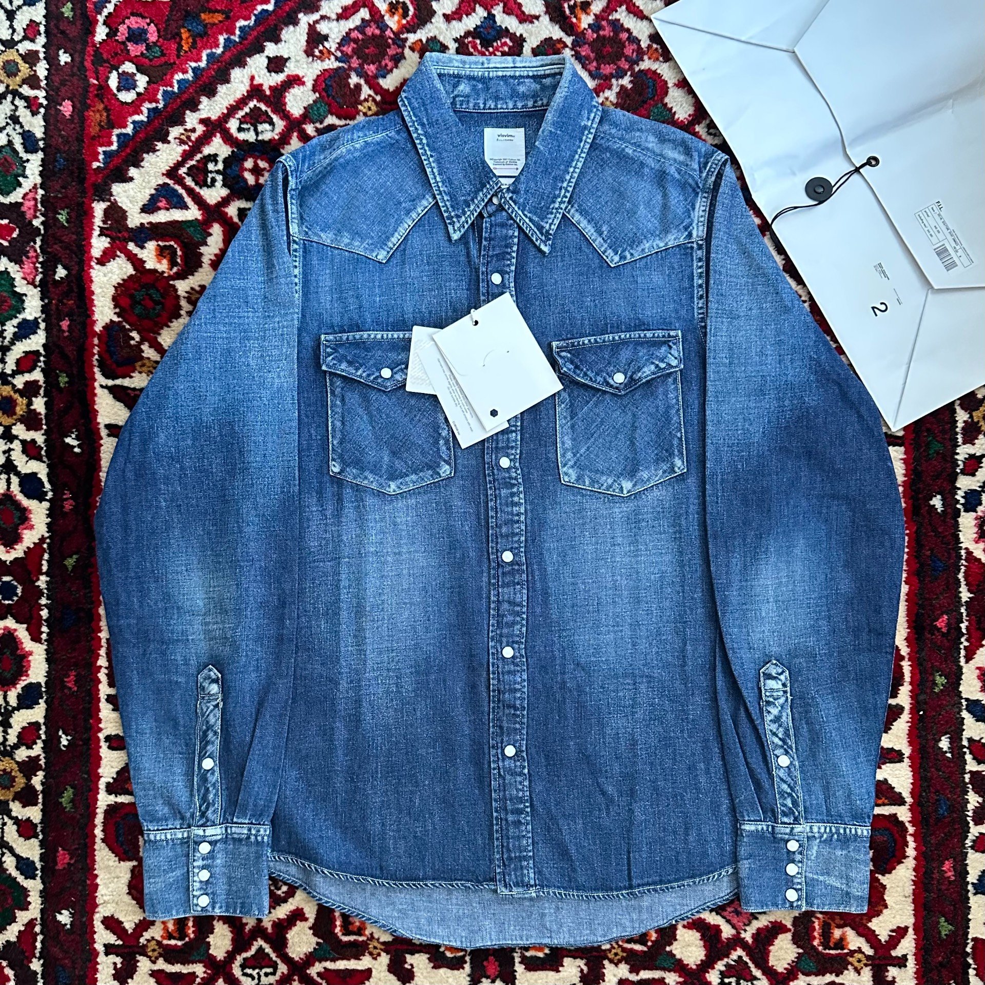 visvim 18AW Social Sculpture Denim Shirt — front