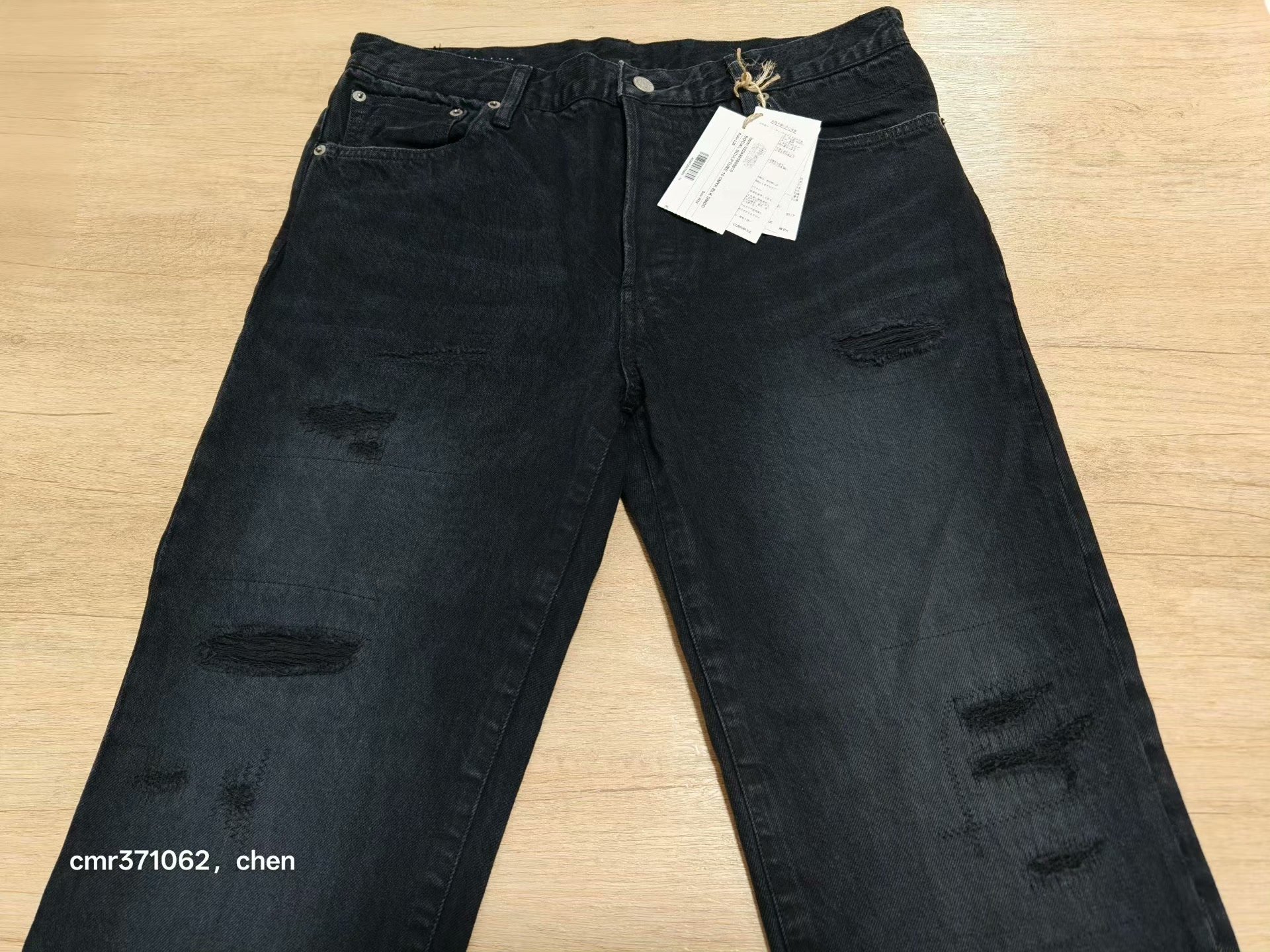 visvim 24 ICT SS 10 CMYK Black Jeans — front