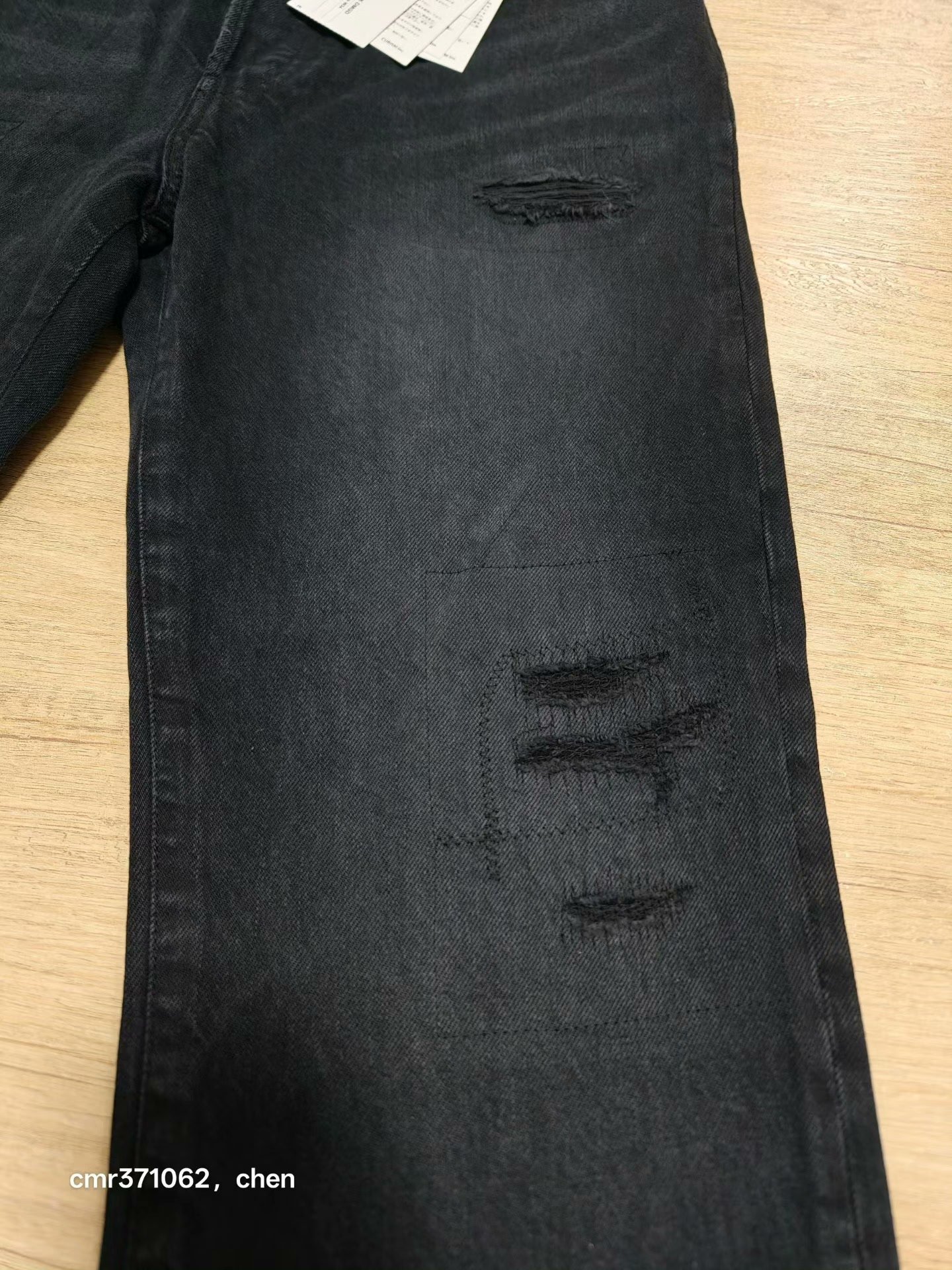 visvim 24 ICT SS 10 CMYK Black Jeans — detail