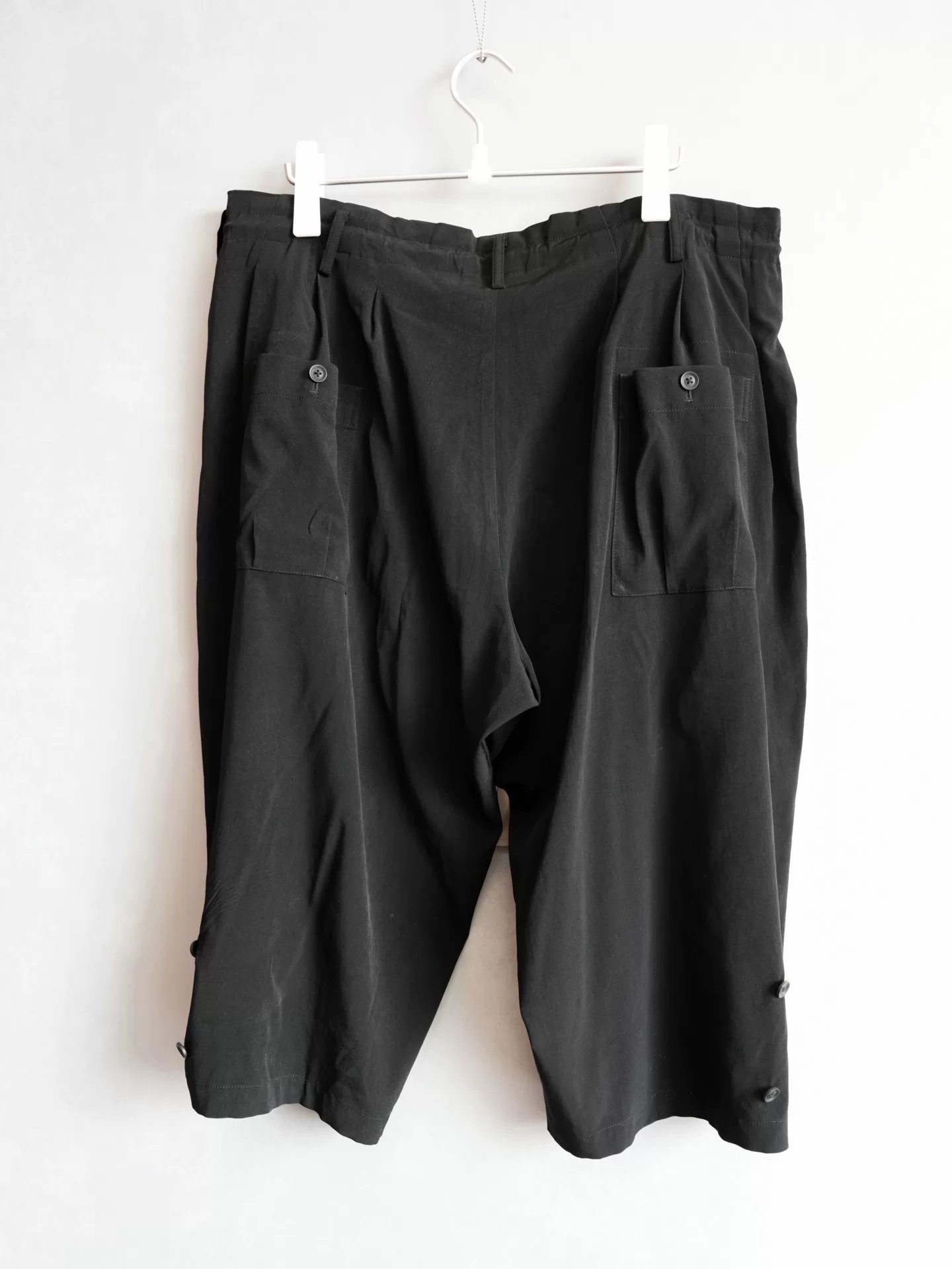 Yohji Yamamoto 22SS Drawstring Triacetate Pants — front