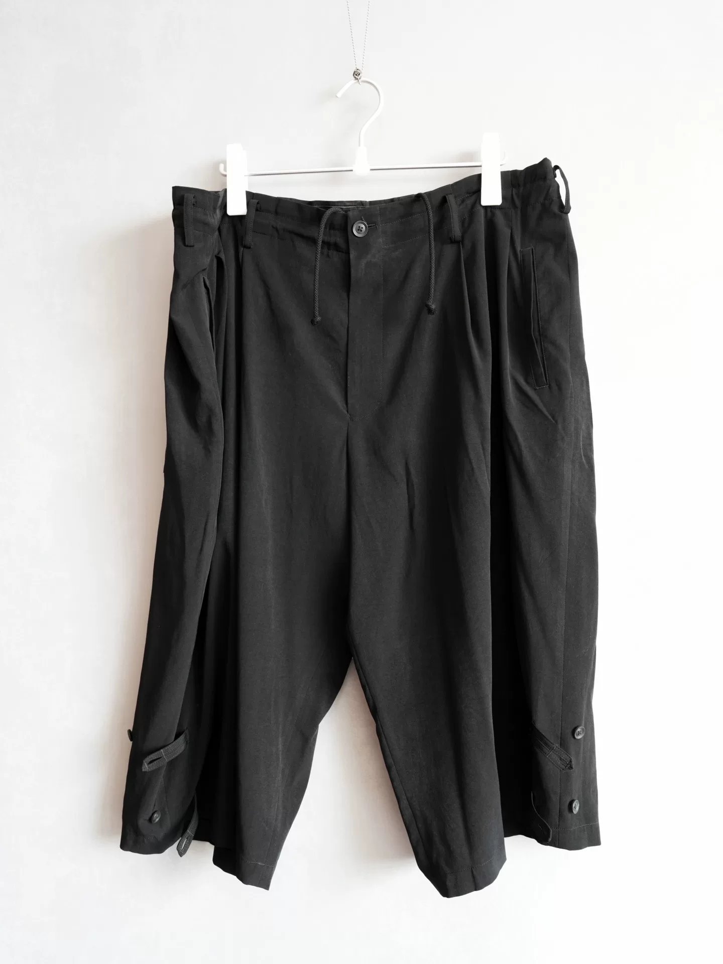 Yohji Yamamoto 22SS Drawstring Triacetate Pants