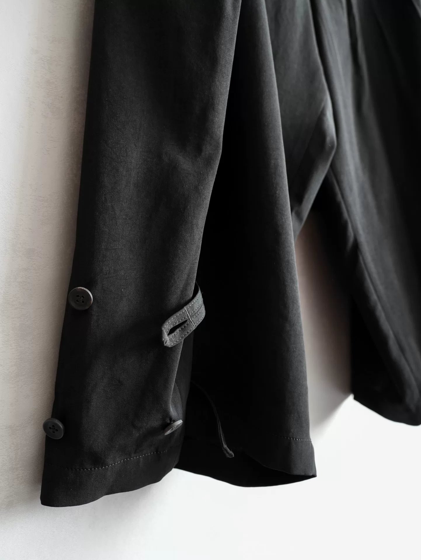 Yohji Yamamoto 22SS Drawstring Triacetate Pants — detail