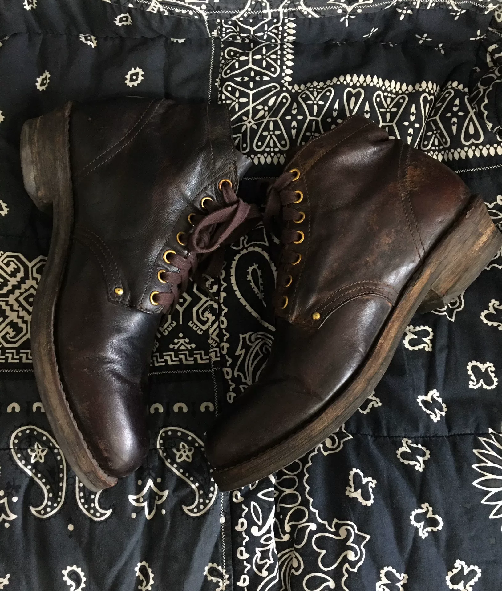 VISVIM 20AW ICT BRIGADIER BOOTS — front