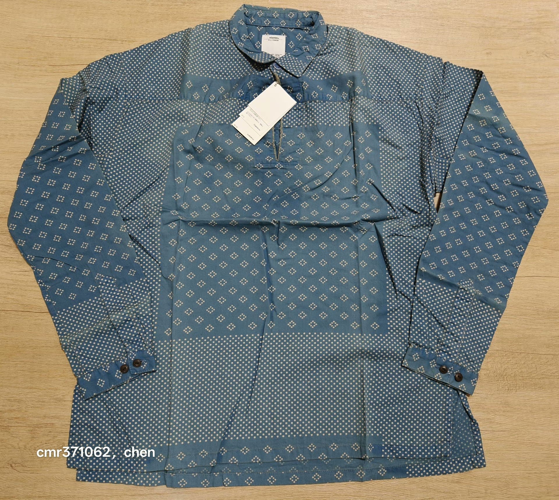 visvim 14ss kerchief dots tunic shirt