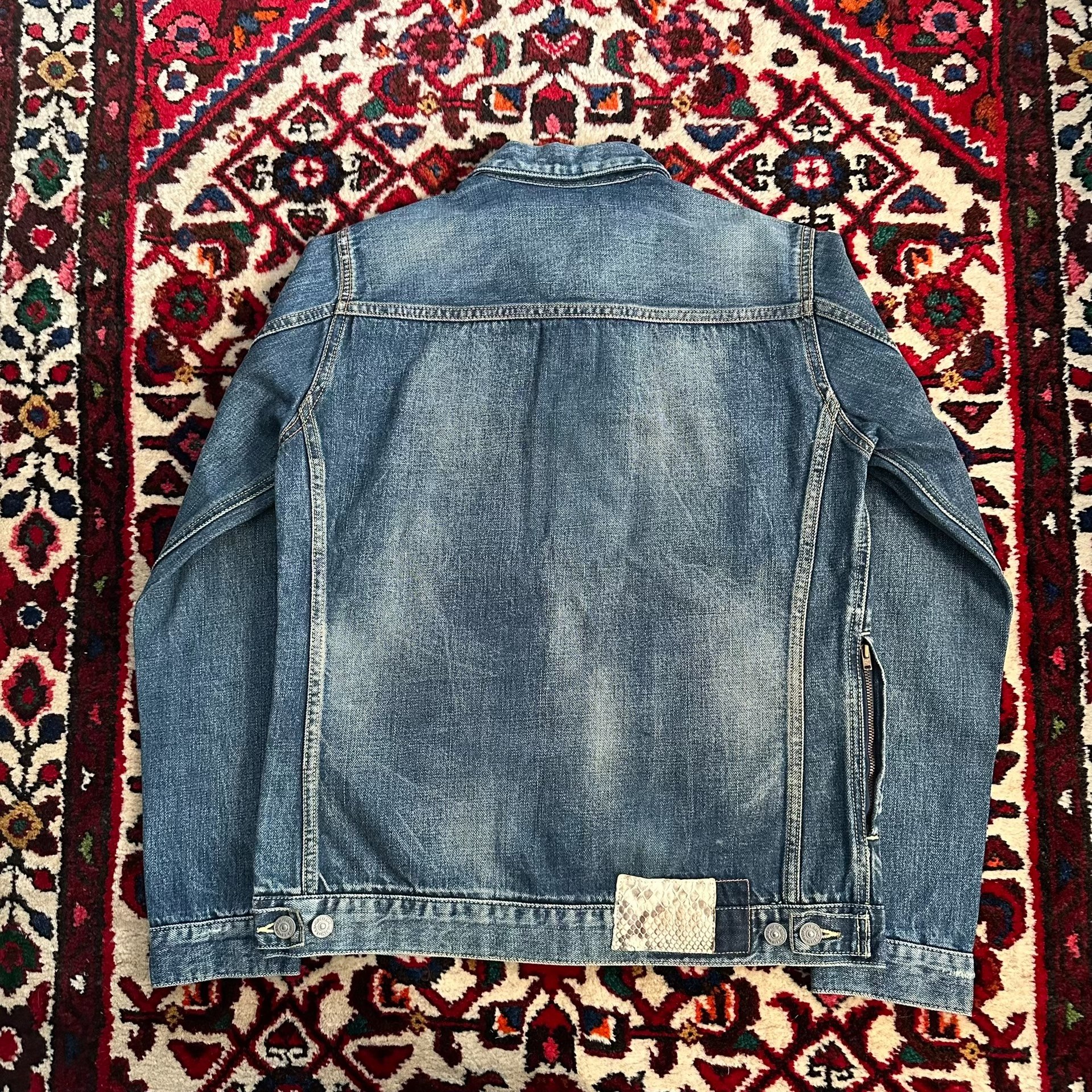 visvim 11aw 101 Yellow Clay Denim Jacket — front