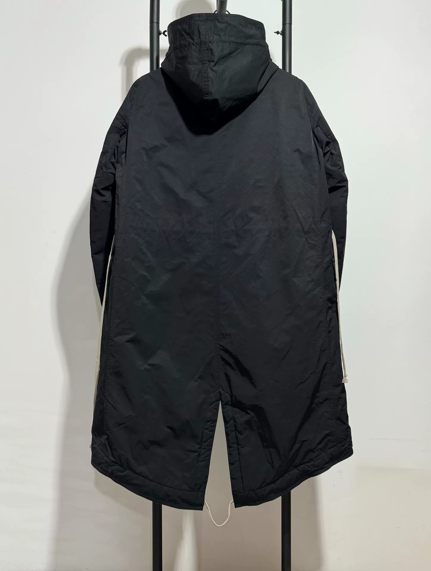 Rick Owens Fishtail Hooded Coat — front