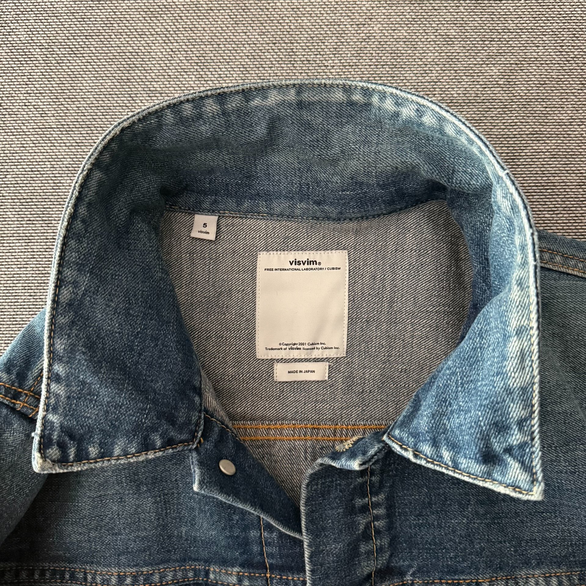 Visvim101 17AW Type 2 Denim Jacket — detail