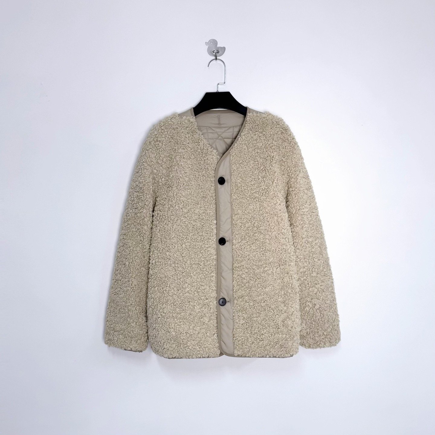Dior Reversible Cannage Teddy Cotton Coat — front