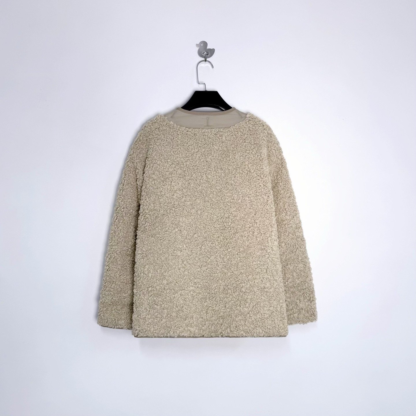 Dior Reversible Cannage Teddy Cotton Coat — detail