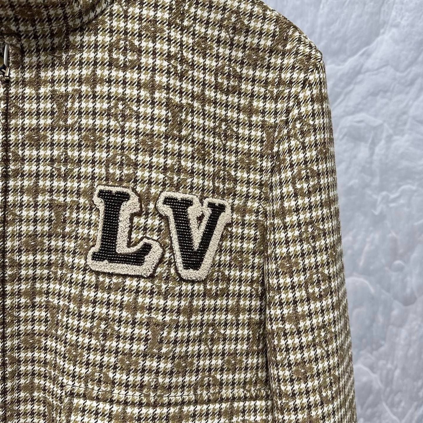 Louis Vuitton Houndstooth Wool Jacket — back