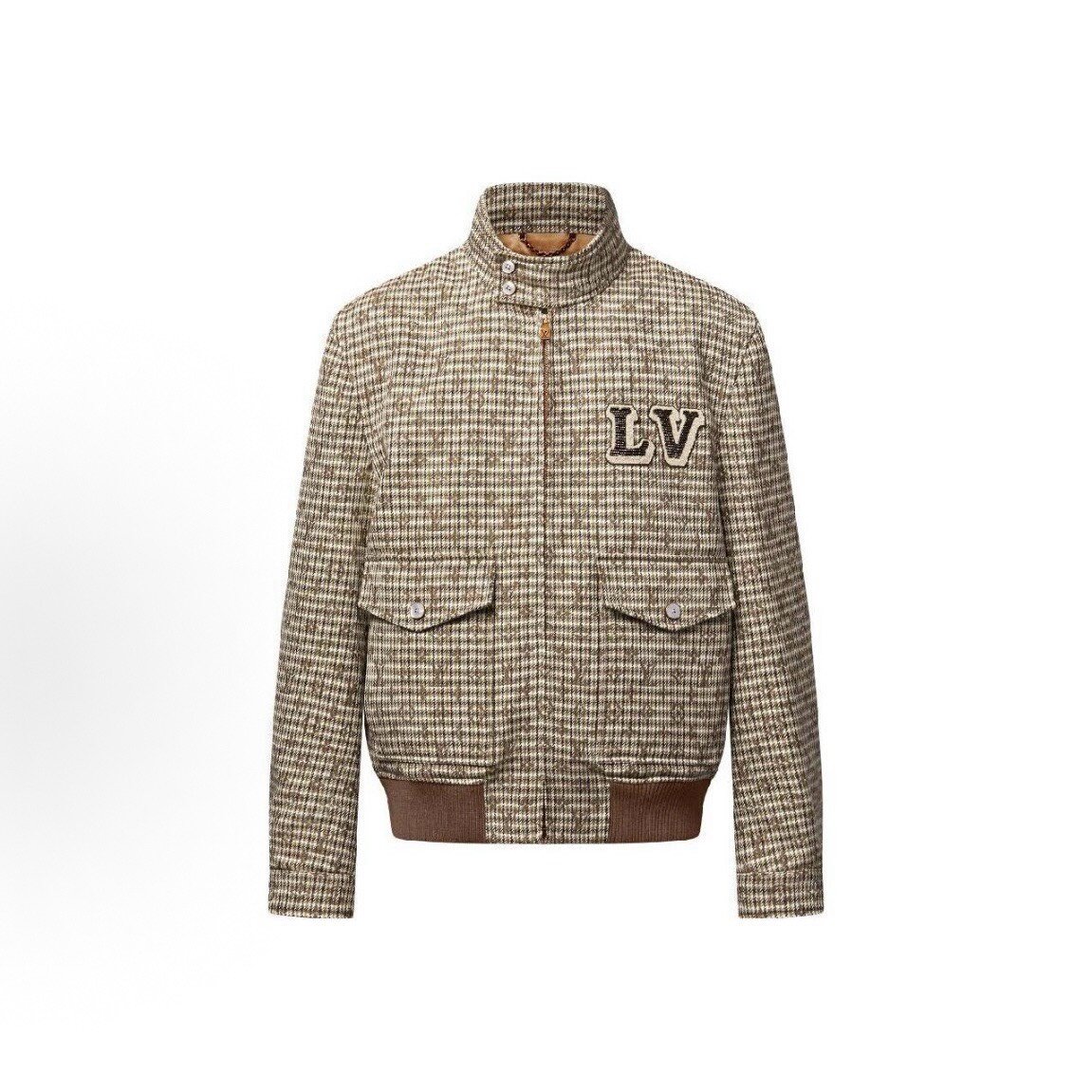 Louis Vuitton Houndstooth Wool Jacket