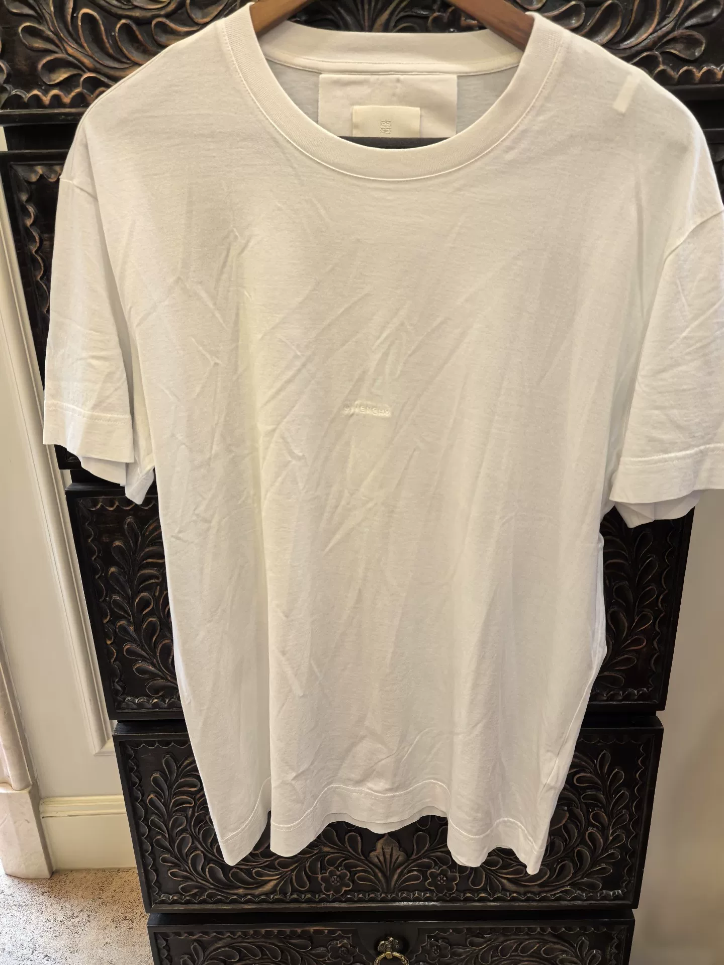 Givenchy White Short-Sleeve Tiger Print T-shirt